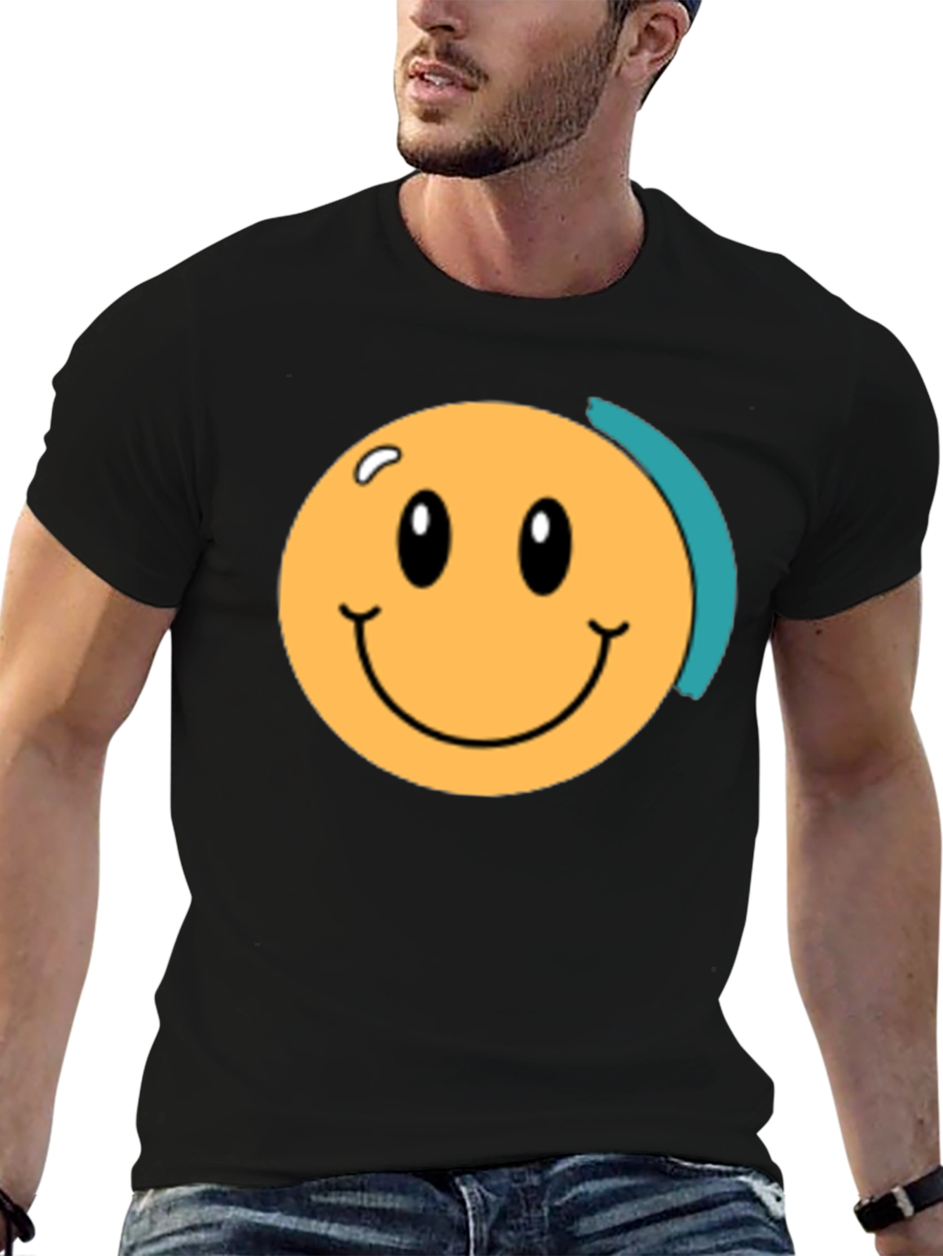 Smiley Face Black T-Shirt