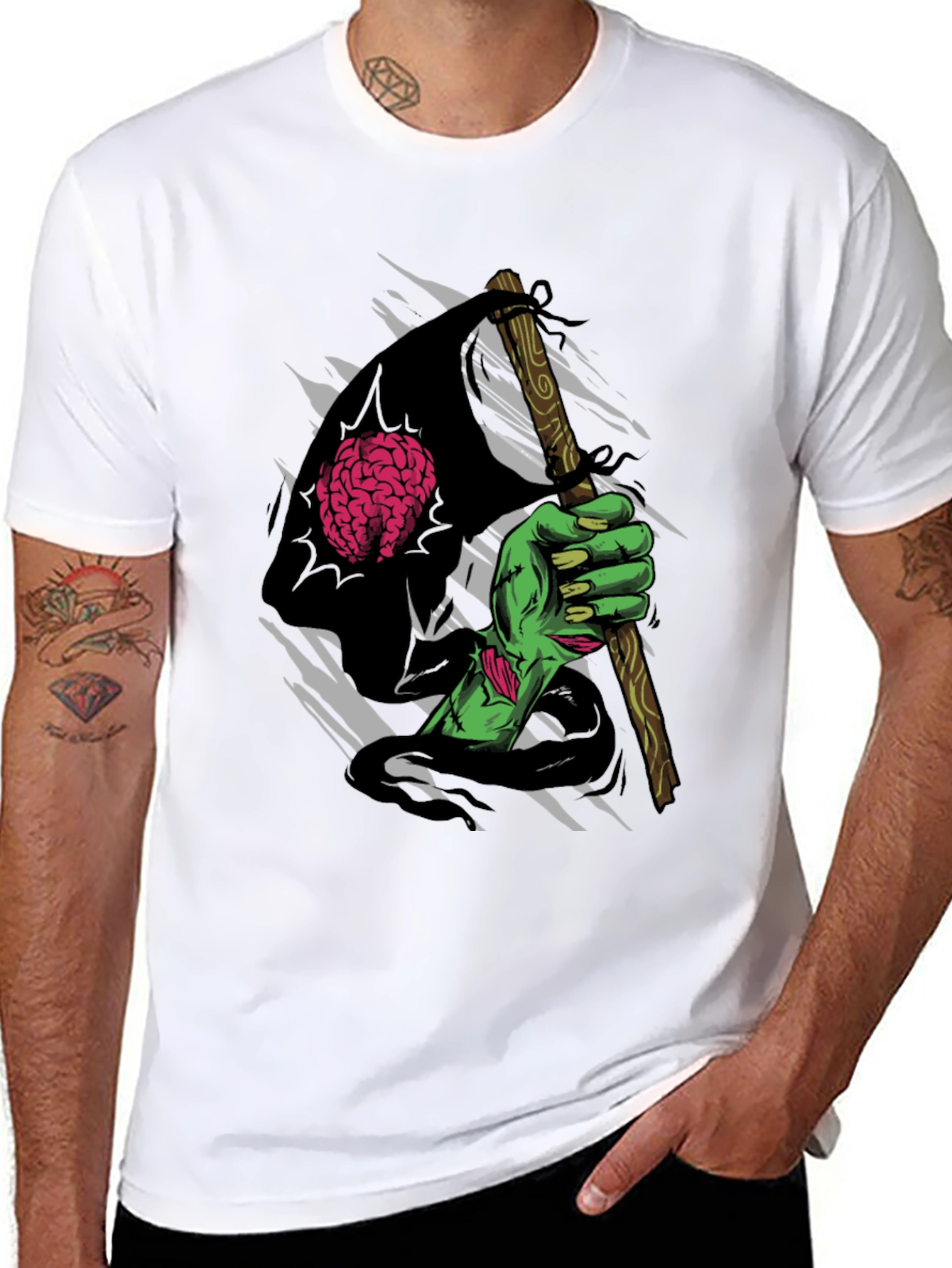 Zombie Hand Brain Reaper T-Shirt