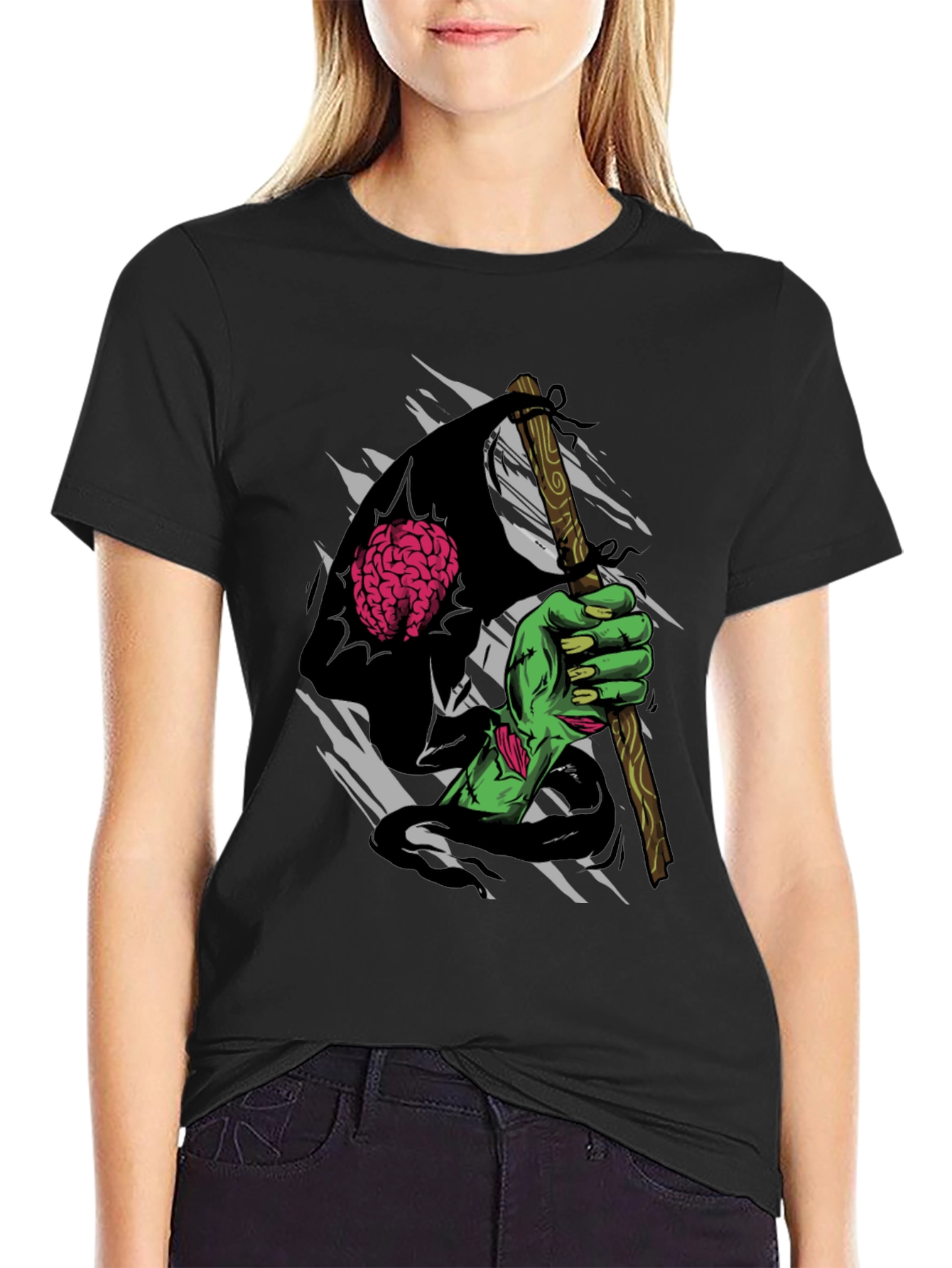 Zombie Hand Brain Reaper T-Shirt