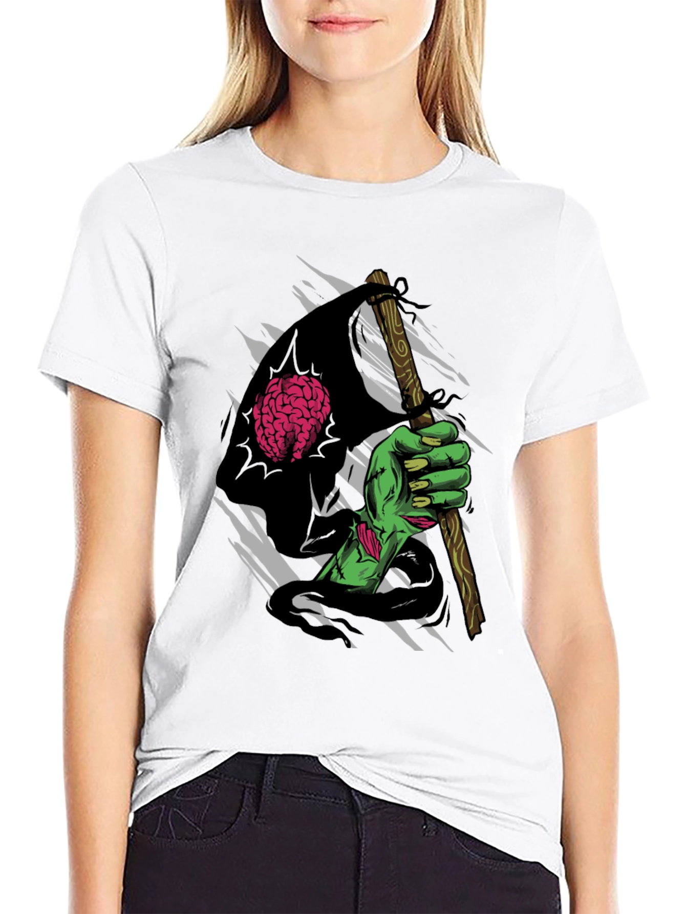 Zombie Hand Brain Reaper T-Shirt