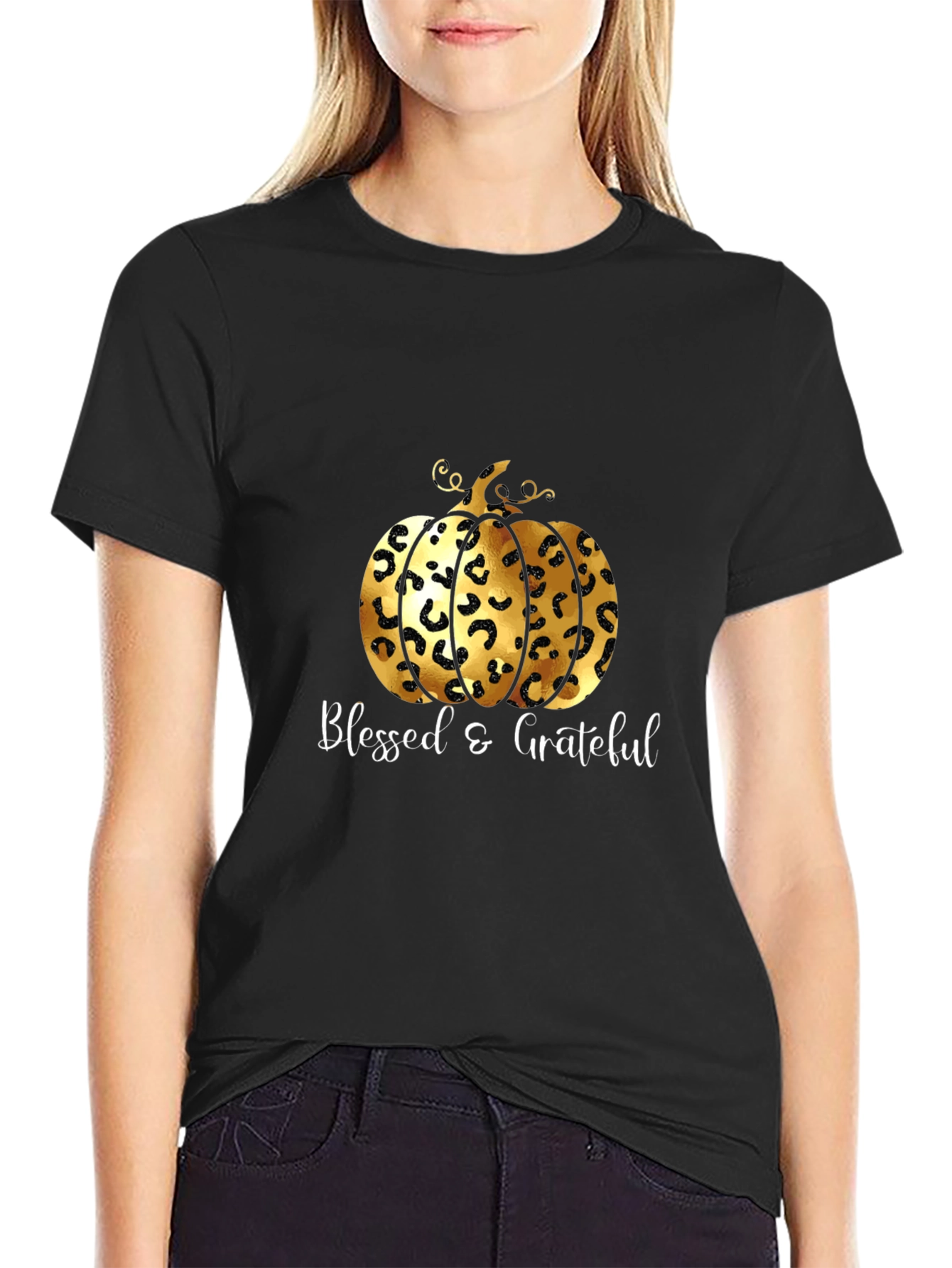 Blessed & Grateful Pumpkin Graphic Tee