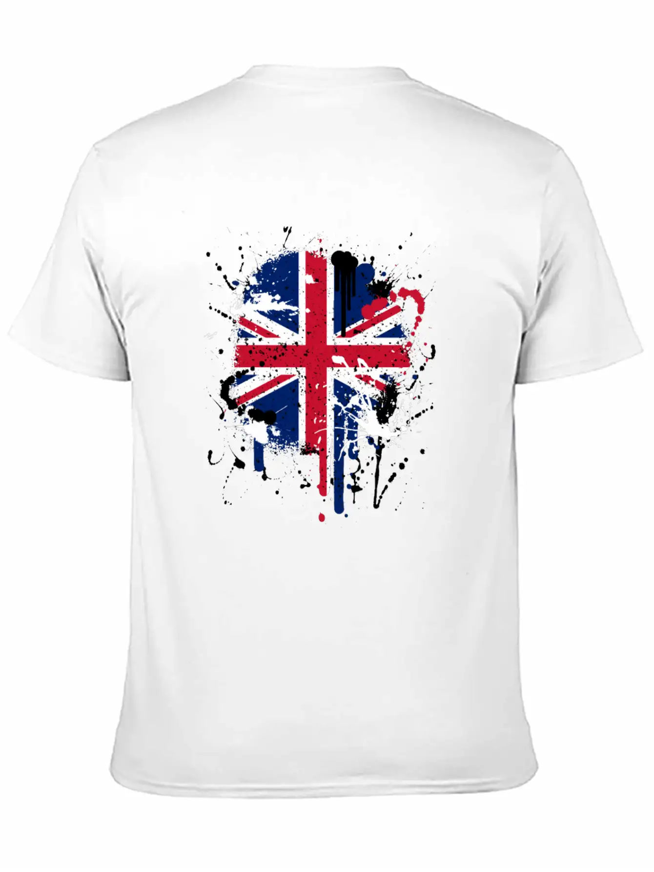Paintsplash British Flag Shirt | Great Britain Unisex Casual T-Shirt – Clean Design For Daily Comfort