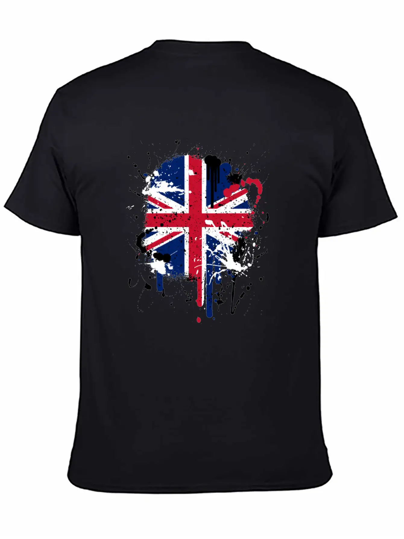 Paintsplash British Flag Shirt | Great Britain Unisex Casual T-Shirt – Clean Design For Daily Comfort