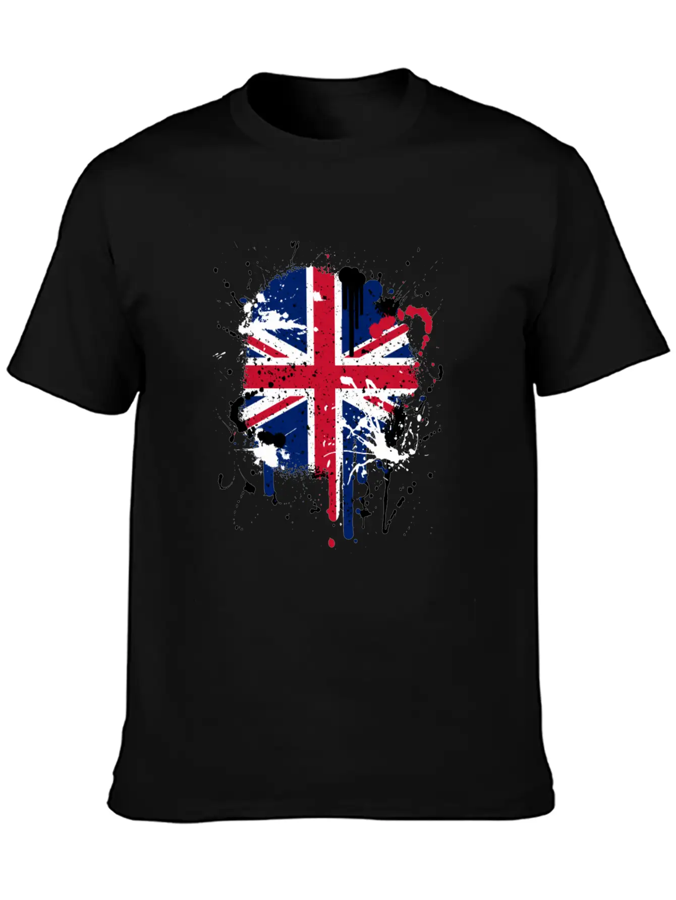 Paintsplash British Flag Shirt | Great Britain Unisex Casual T-Shirt – Clean Design For Daily Comfort