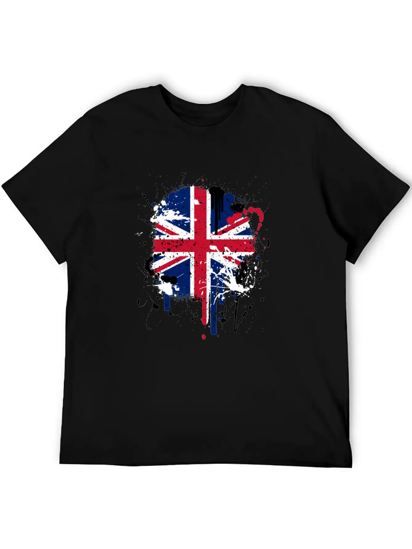 Paintsplash British Flag Shirt | Great Britain Unisex Casual T-Shirt – Clean Design For Daily Comfort