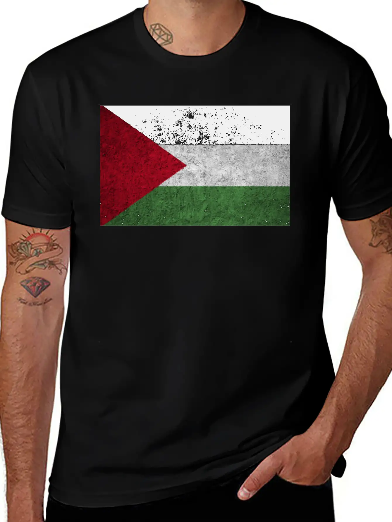 Palestinian Flag Unisex Casual T-Shirt – Clean Design For Daily Comfort