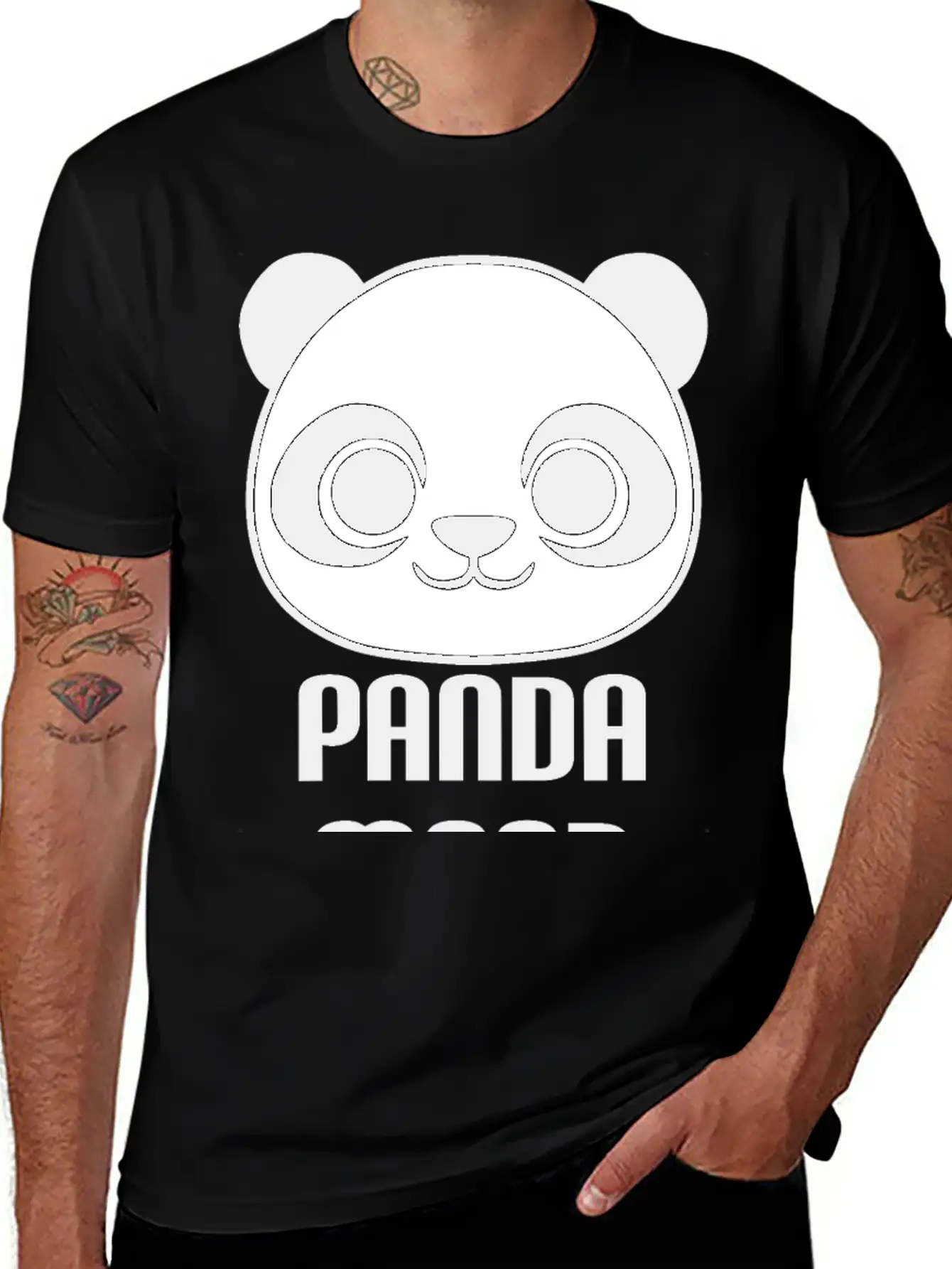 Panda Mood : Cute Panda Illustration Unisex Casual T-Shirt – Clean Design For Daily Comfort