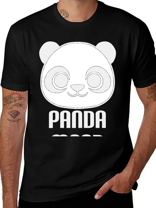 Panda Mood : Cute Panda Illustration Unisex Casual T-Shirt – Clean Design For Daily Comfort