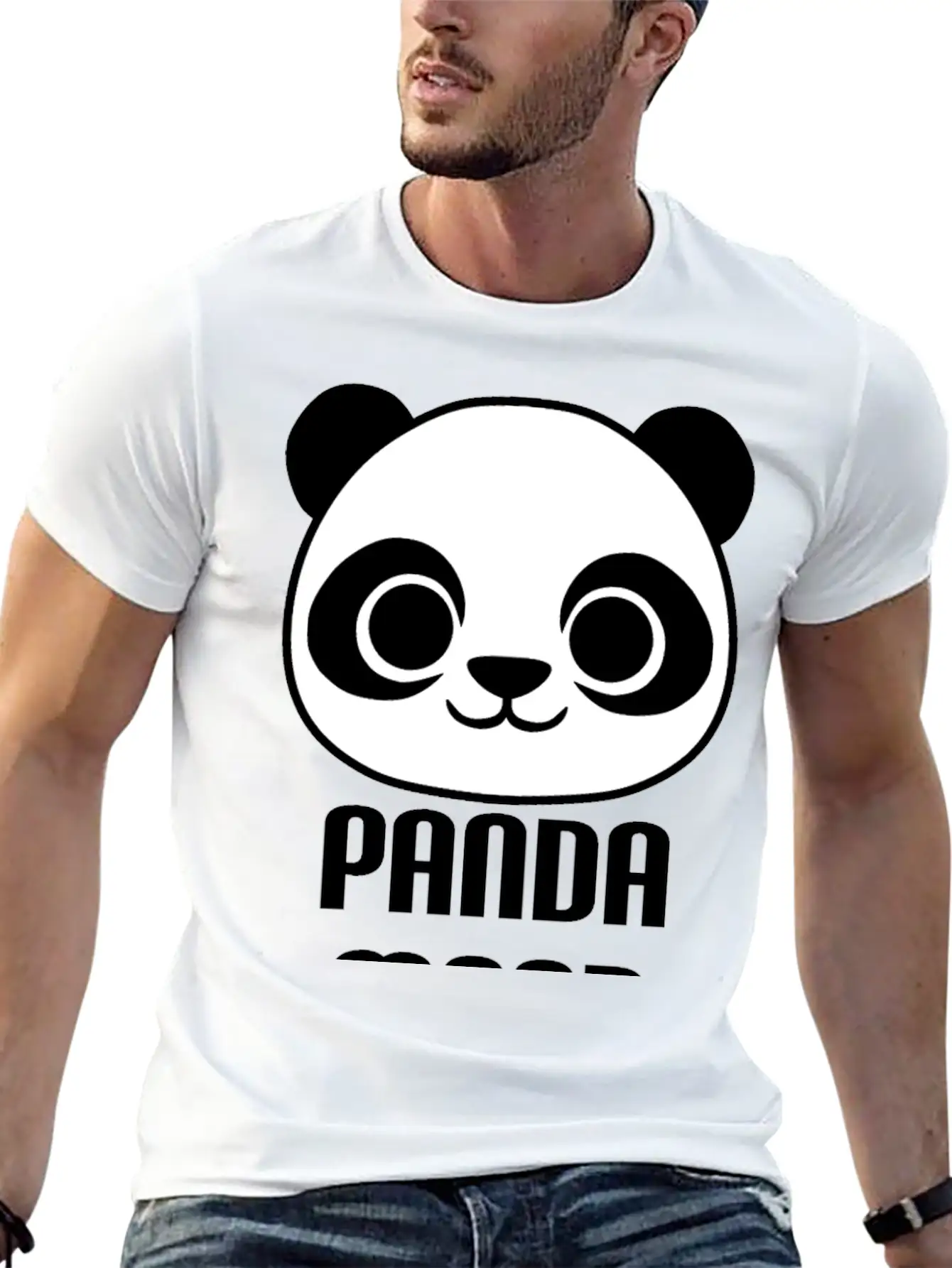 Panda Mood : Cute Panda Illustration Unisex Casual T-Shirt – Clean Design For Daily Comfort