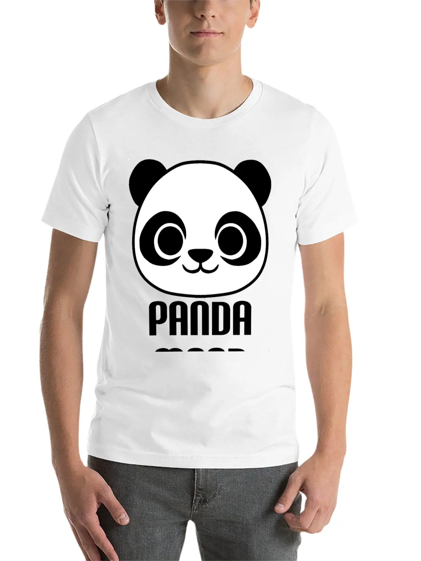 Panda Mood : Cute Panda Illustration Unisex Casual T-Shirt – Clean Design For Daily Comfort
