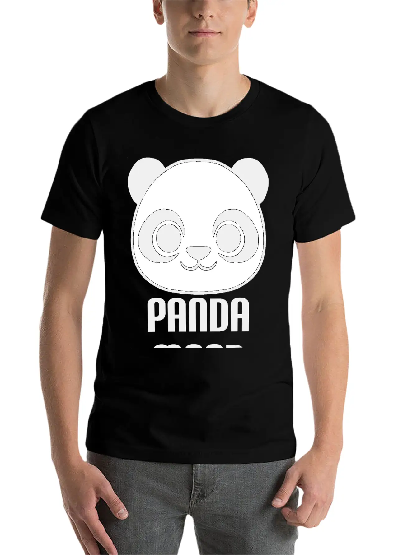 Panda Mood : Cute Panda Illustration Unisex Casual T-Shirt – Clean Design For Daily Comfort