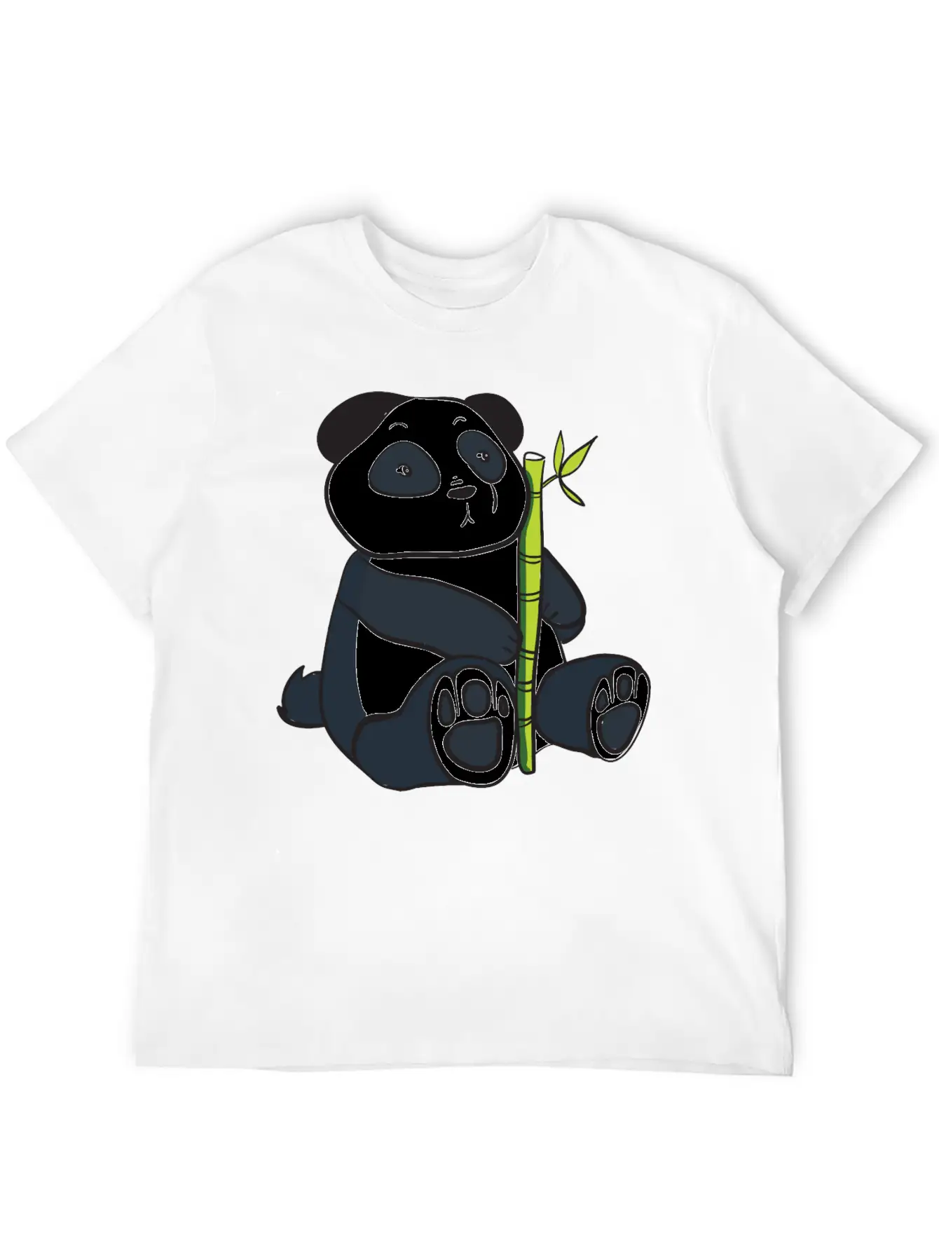 Panda With Bamboo Stalk Unisex Casual T-Shirt – Clean Design For Daily Comfort