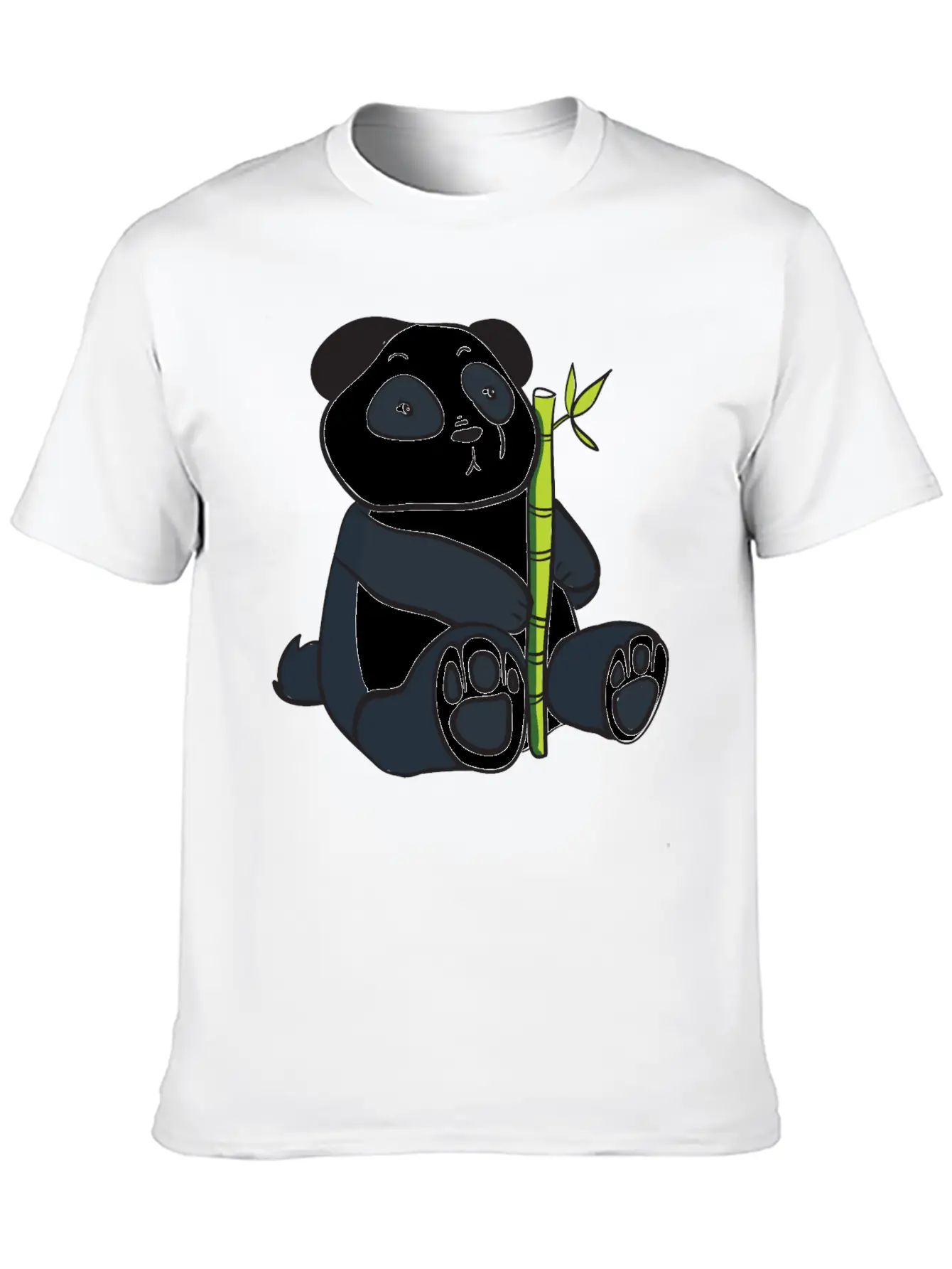 Panda With Bamboo Stalk Unisex Casual T-Shirt – Clean Design For Daily Comfort