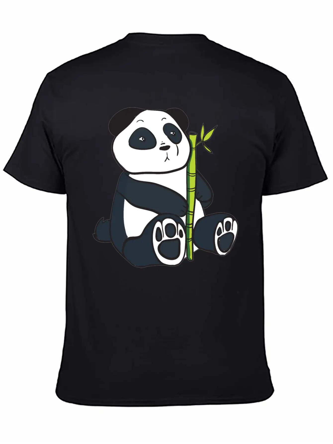 Panda With Bamboo Stalk Unisex Casual T-Shirt – Clean Design For Daily Comfort