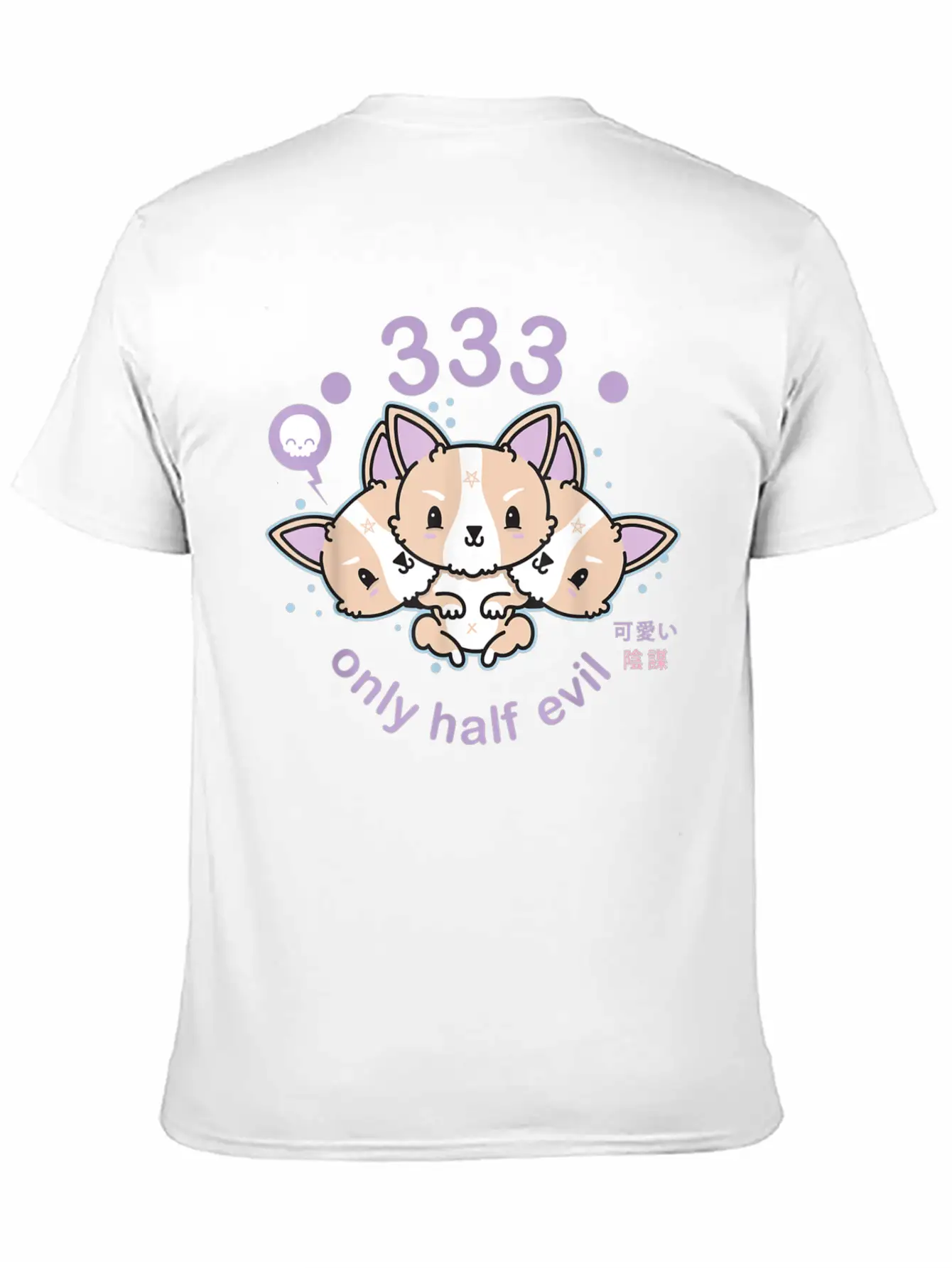 Pastel Goth 333 Only Half Evil Unisex Casual T-Shirt – Clean Design For Daily Comfort