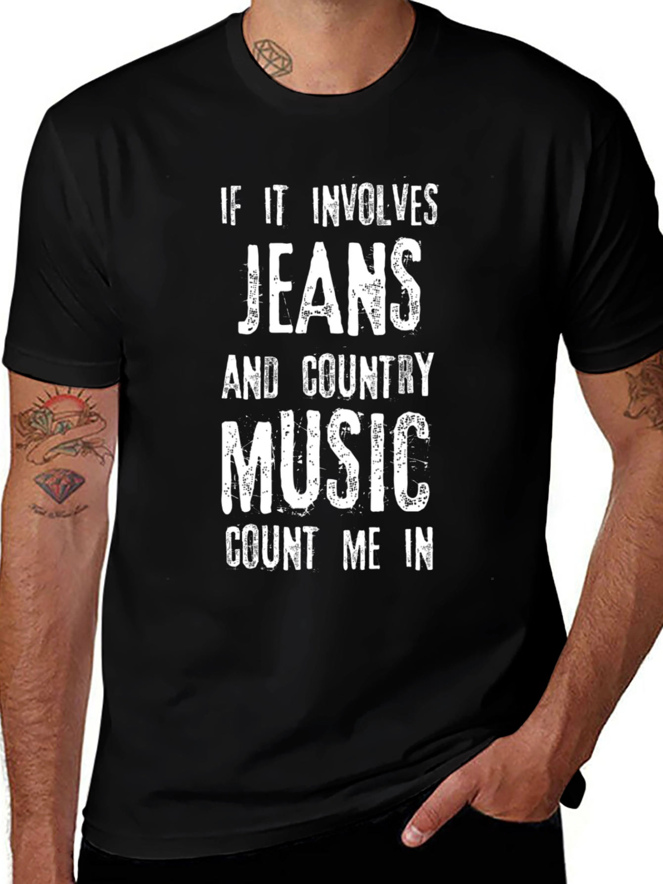 Jeans & Country Music T-Shirt - Count Me In!