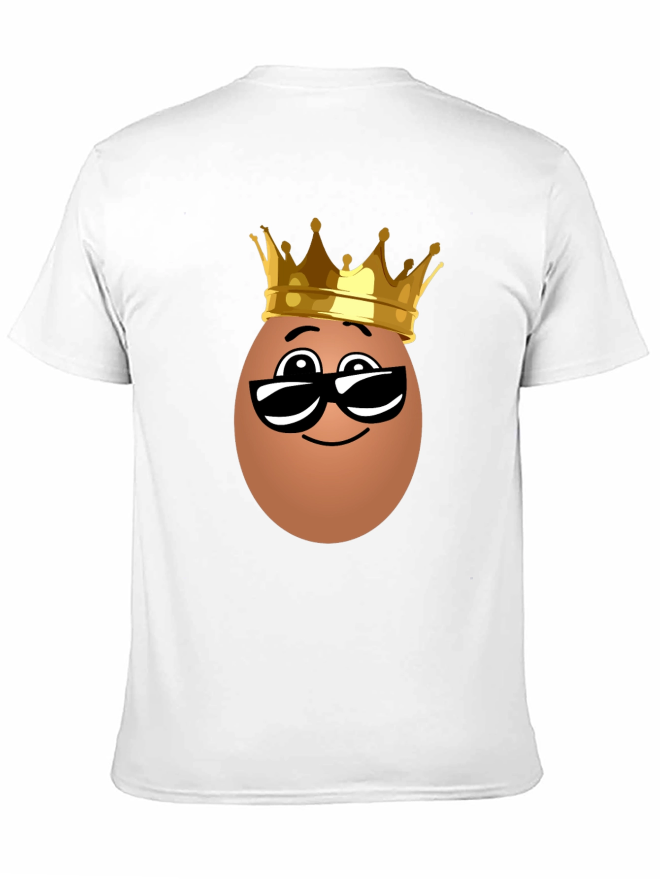 Funny Egg King T-Shirt - Novelty Cartoon Tee