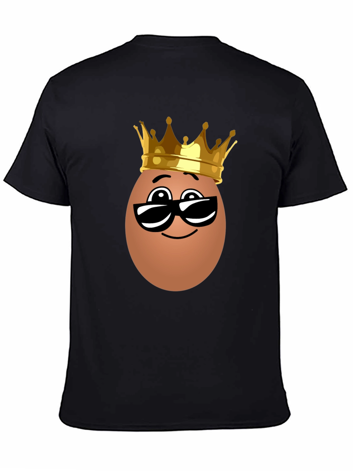 Funny Egg King T-Shirt - Novelty Cartoon Tee