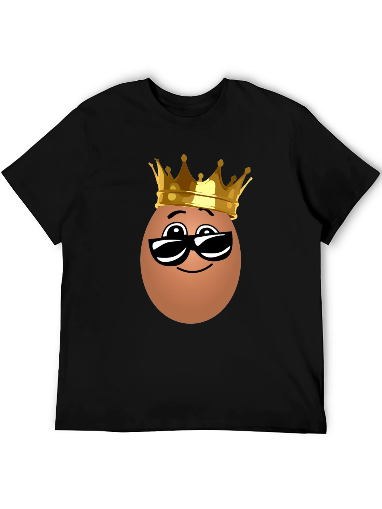 Funny Egg King T-Shirt - Novelty Cartoon Tee
