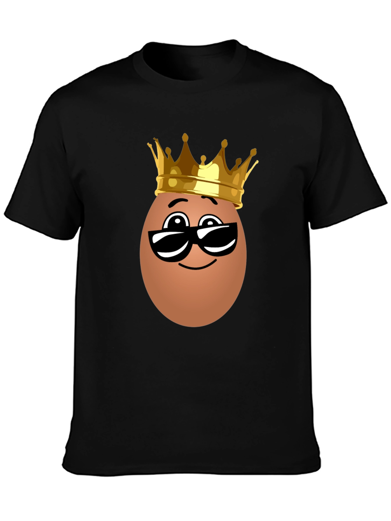 Funny Egg King T-Shirt - Novelty Cartoon Tee