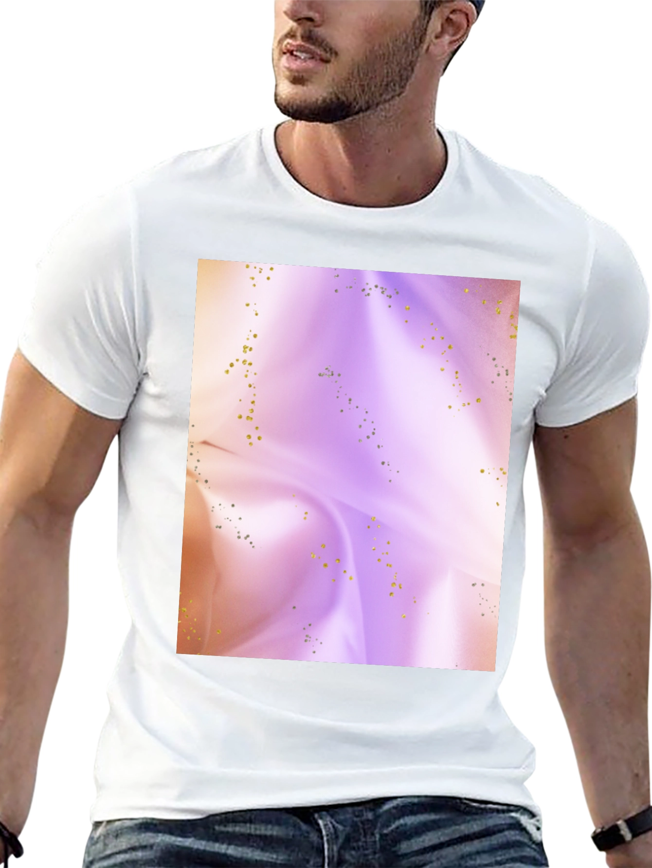 Abstract Swirls Black T-Shirt