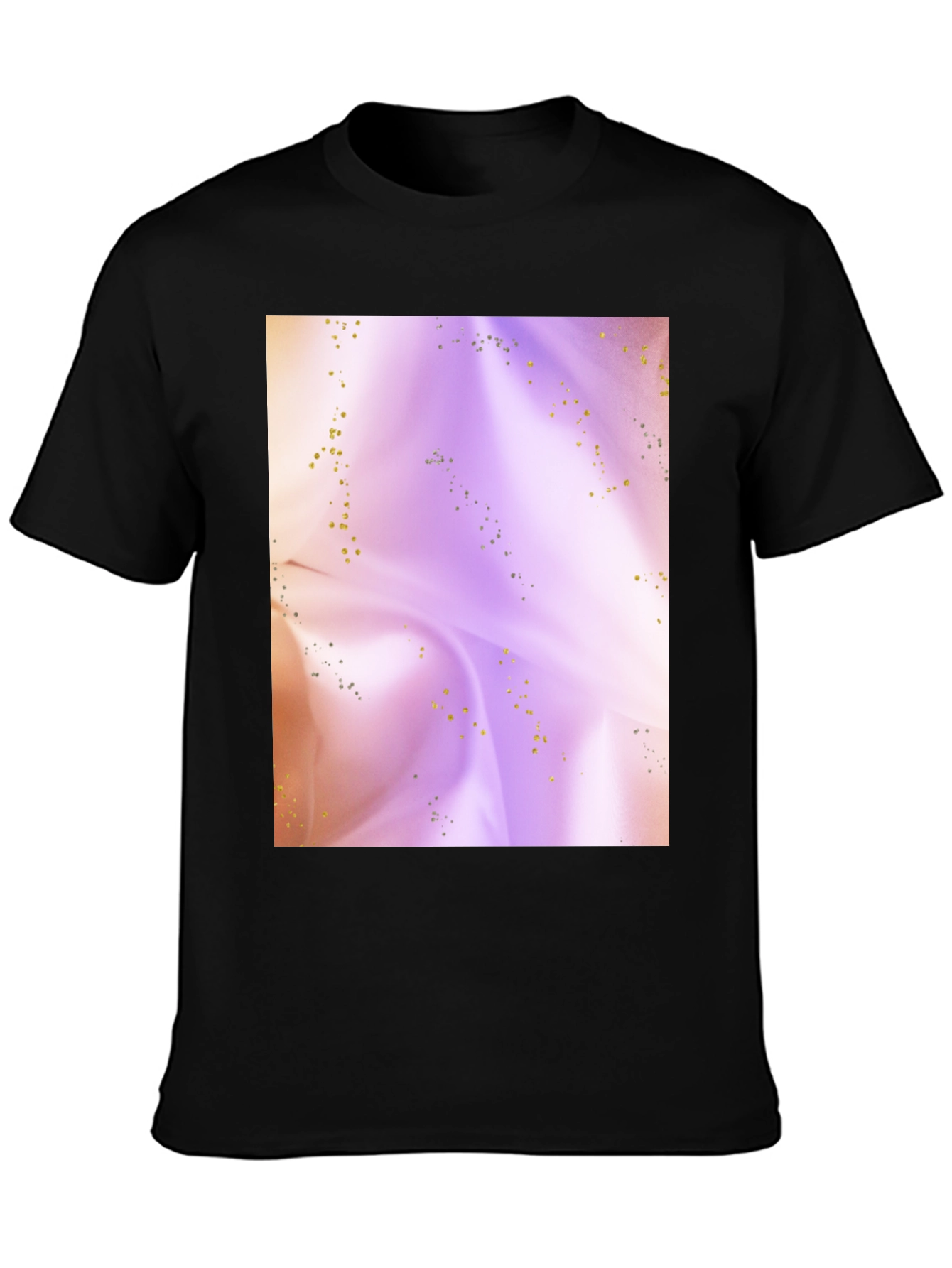 Abstract Swirls Black T-Shirt