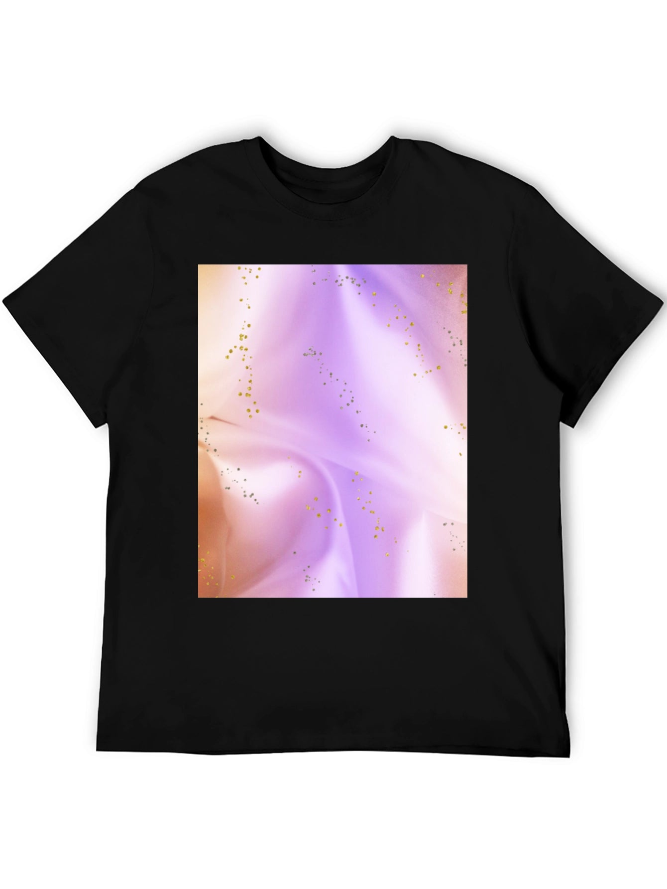 Abstract Swirls Black T-Shirt