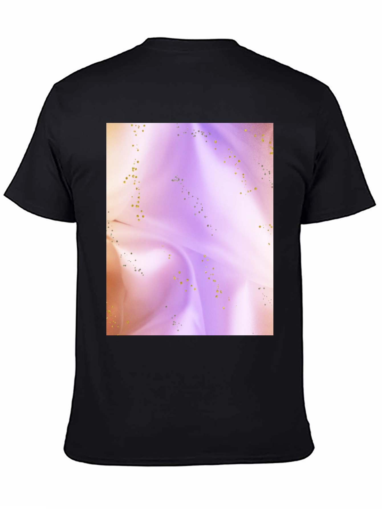 Abstract Swirls Black T-Shirt