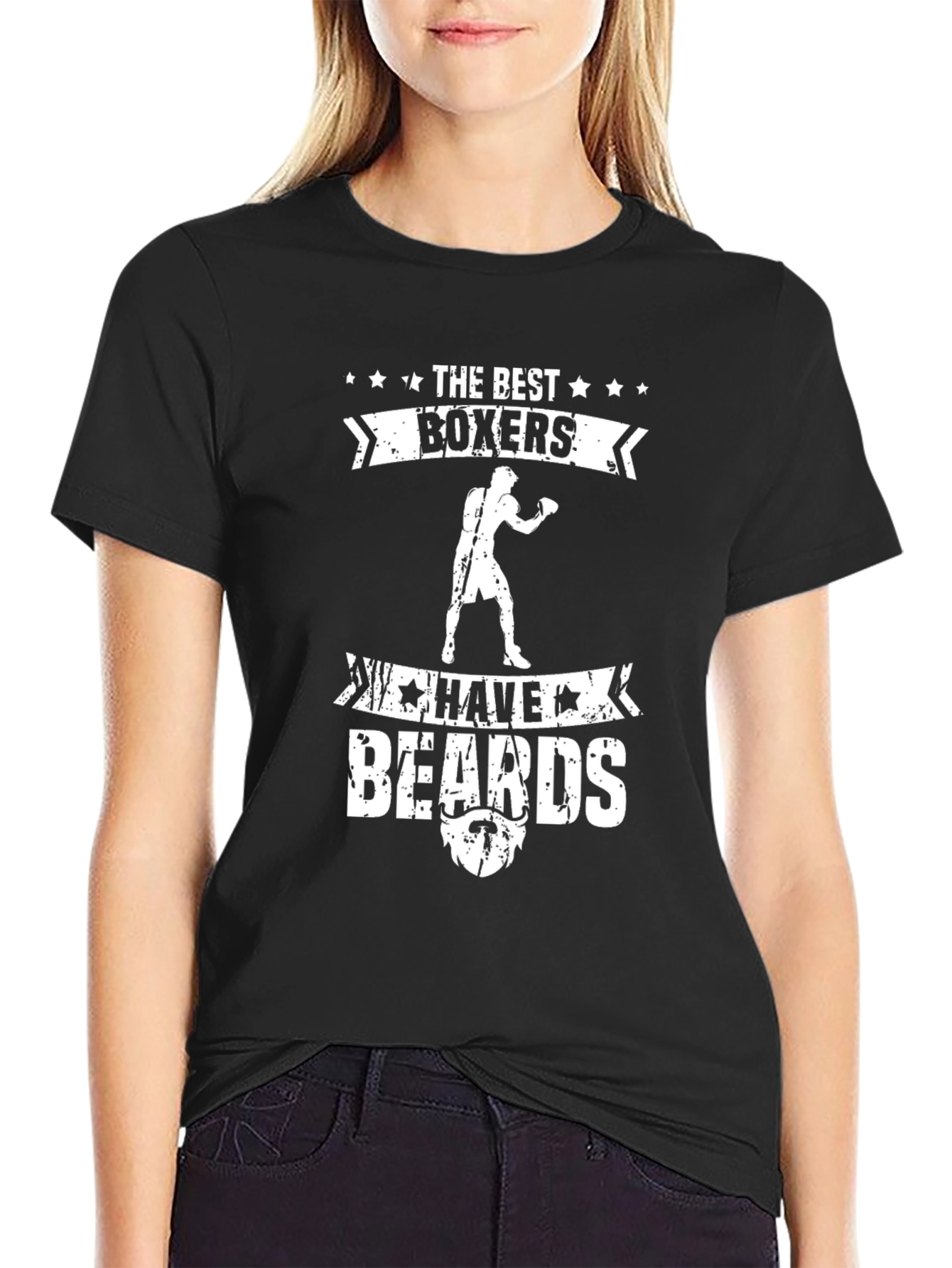 The Best Boxers Have Beards Black T-Shirt