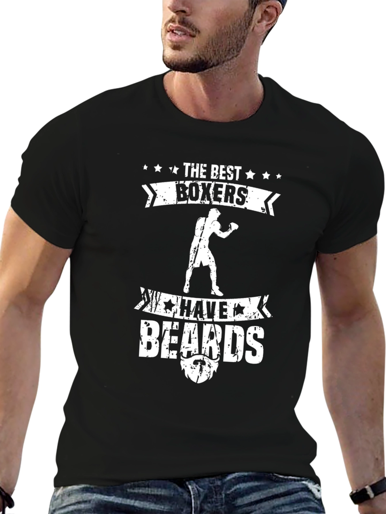 The Best Boxers Have Beards Black T-Shirt
