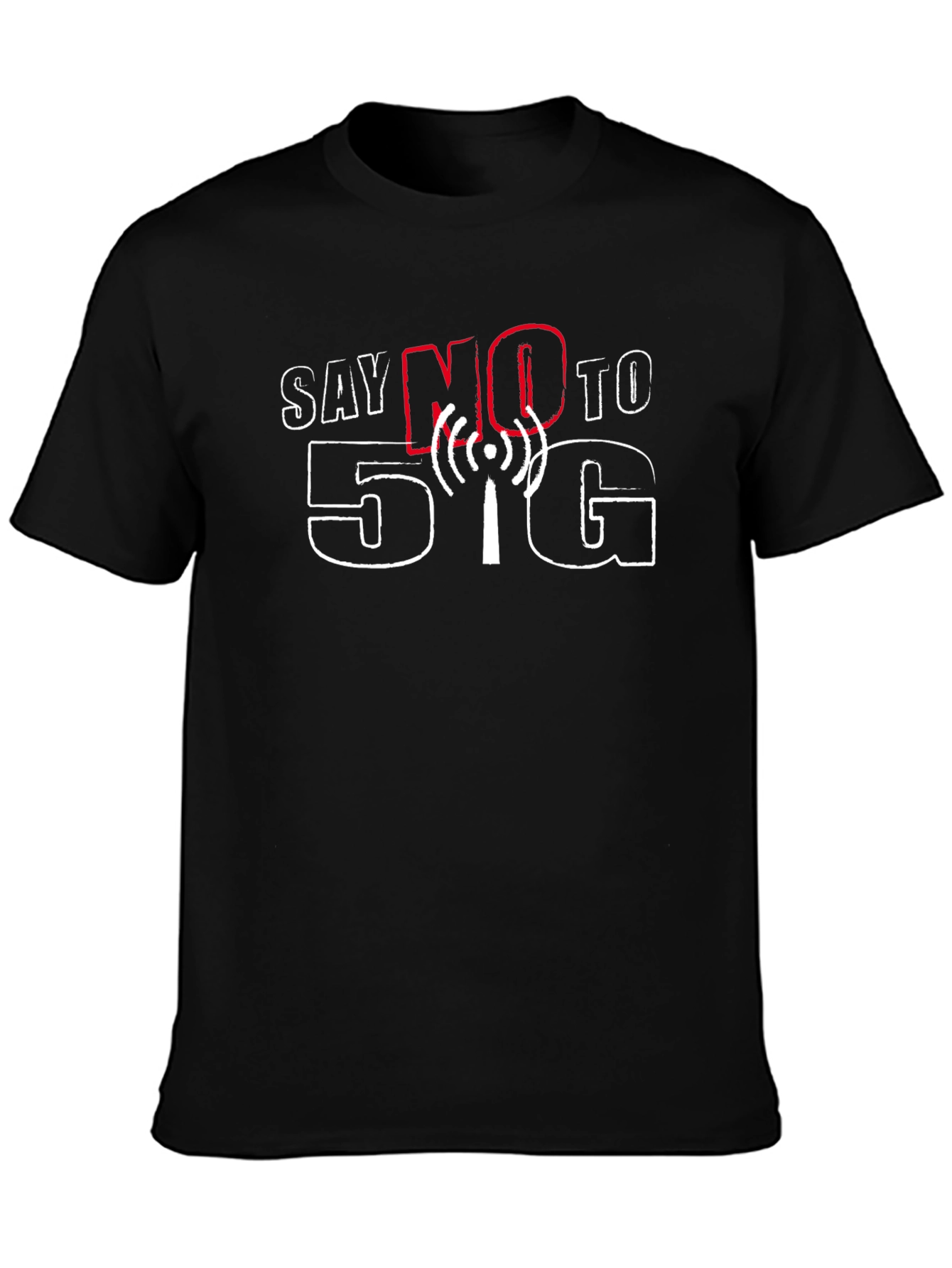 Say NO to 5G Black T-Shirt