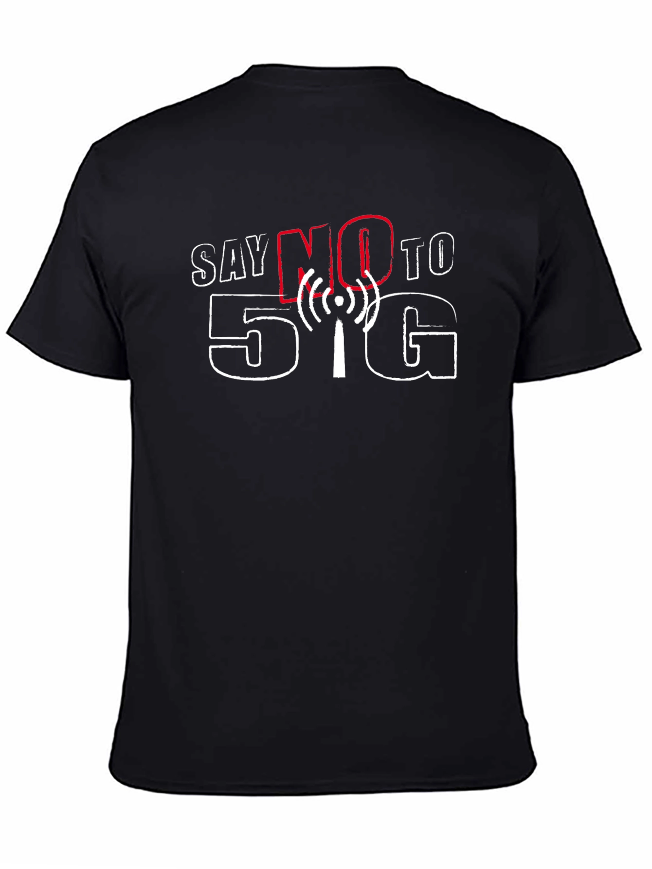 Say NO to 5G Black T-Shirt