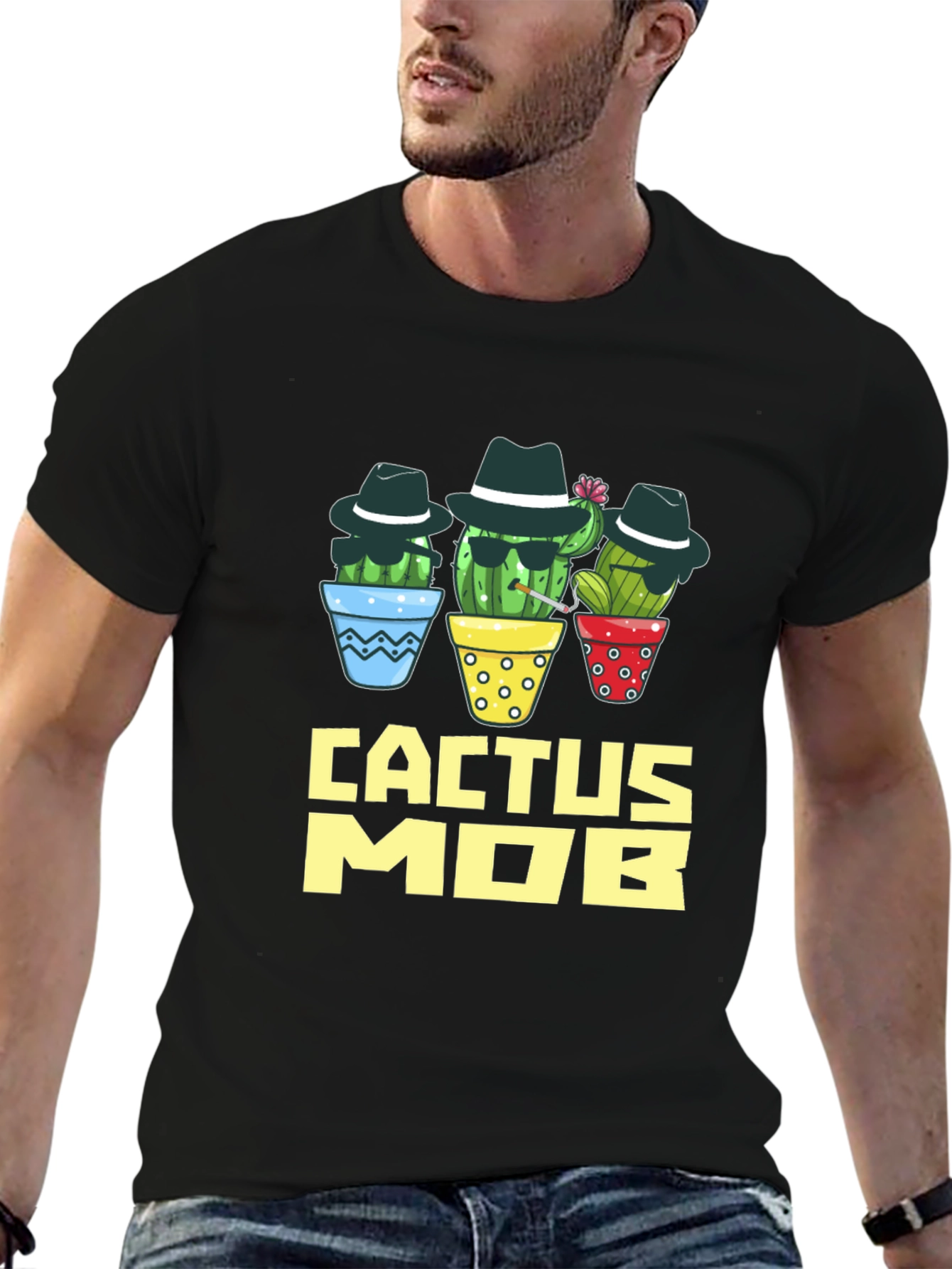 Cactus Mob Graphic T-Shirt