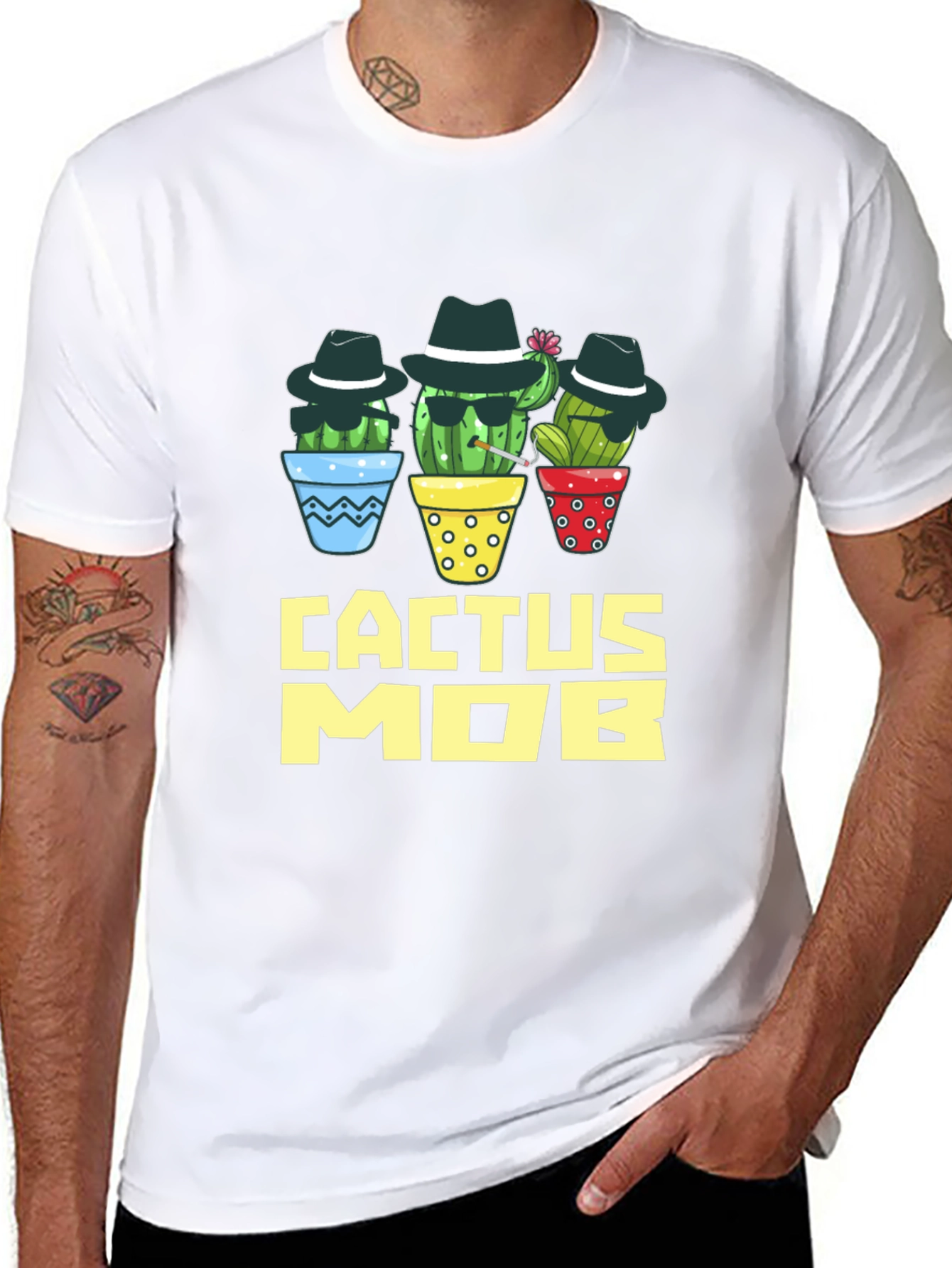 Cactus Mob Graphic T-Shirt