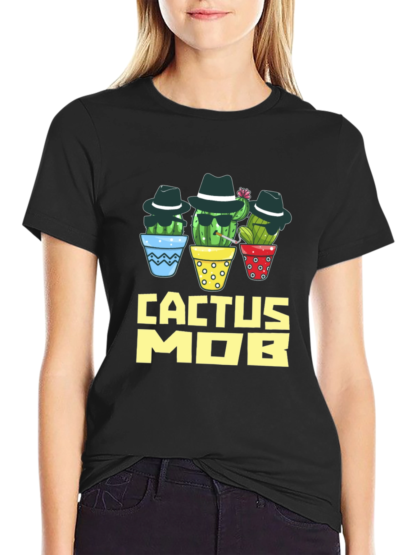 Cactus Mob Graphic T-Shirt