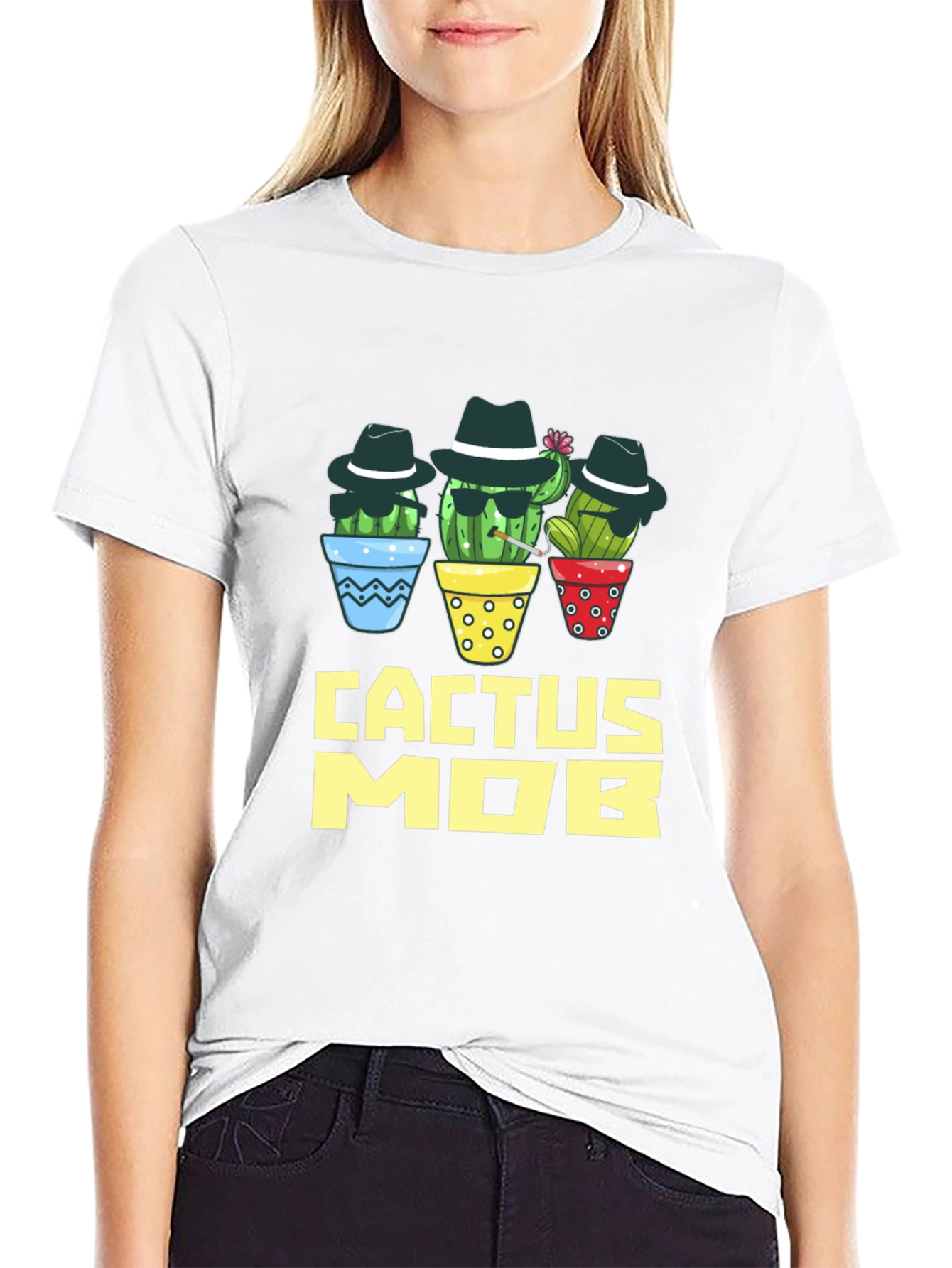 Cactus Mob Graphic T-Shirt