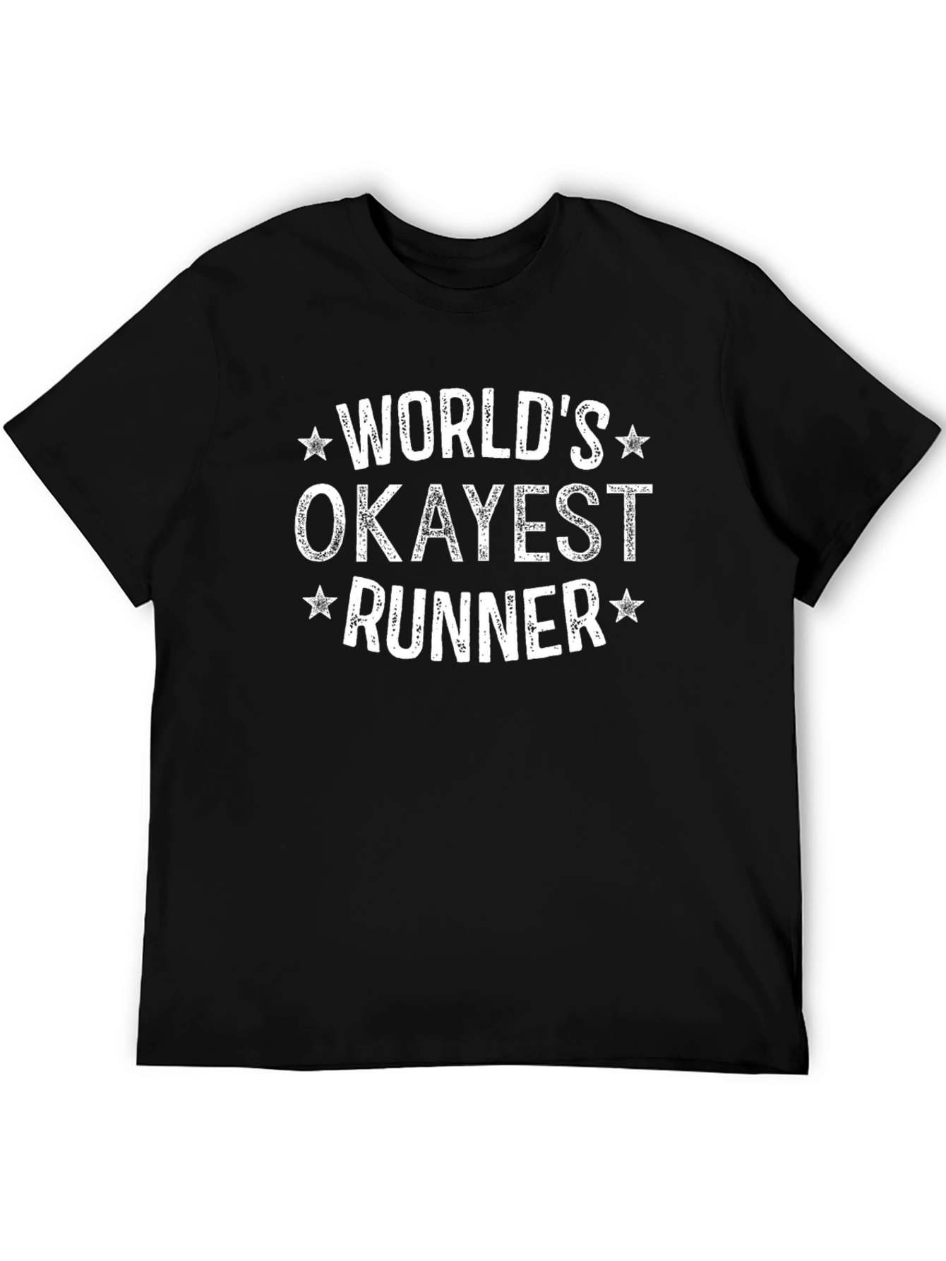 Worlds Okayest Runner Black T-Shirt