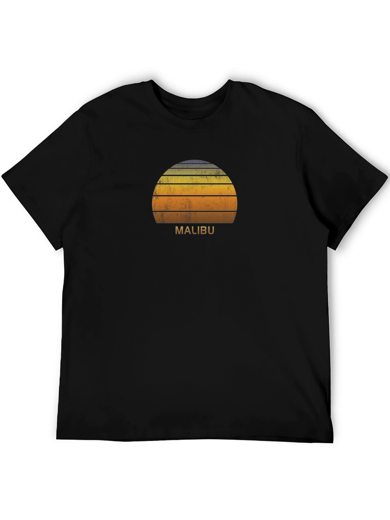 Malibu Sunset Graphic Tee - Retro Style T-Shirt