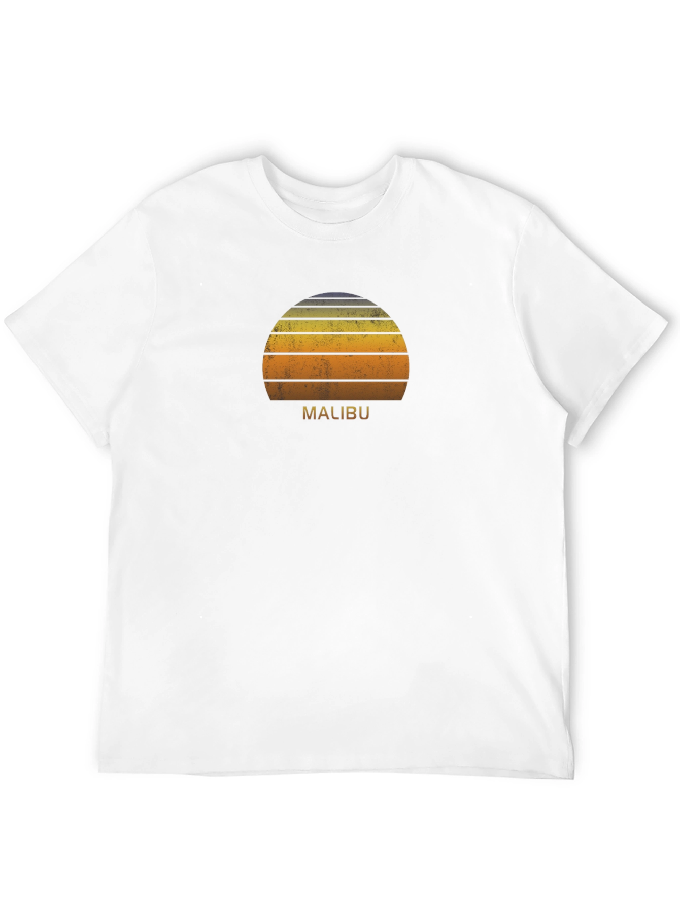 Malibu Sunset Graphic Tee - Retro Style T-Shirt