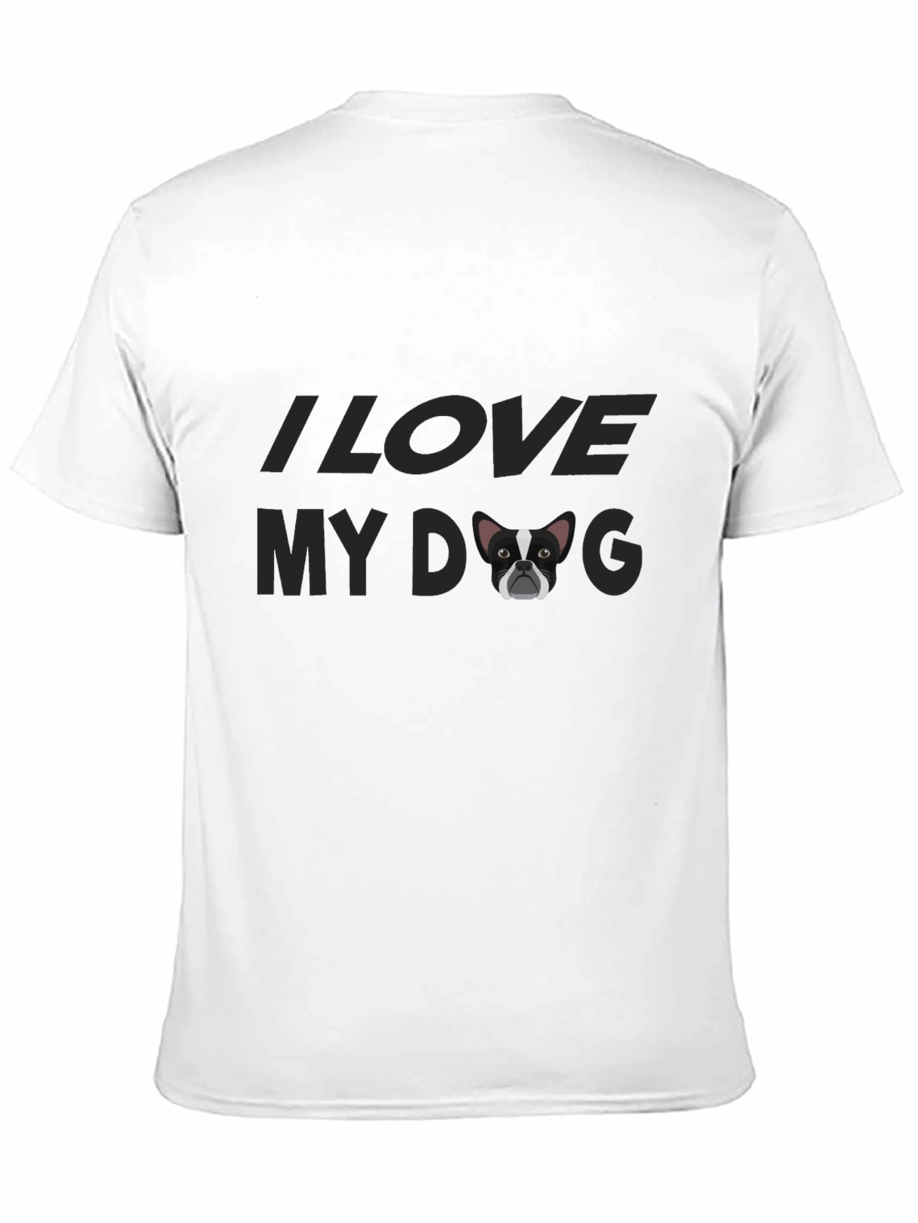 I Love My Dog Tee - Black Graphic T-Shirt