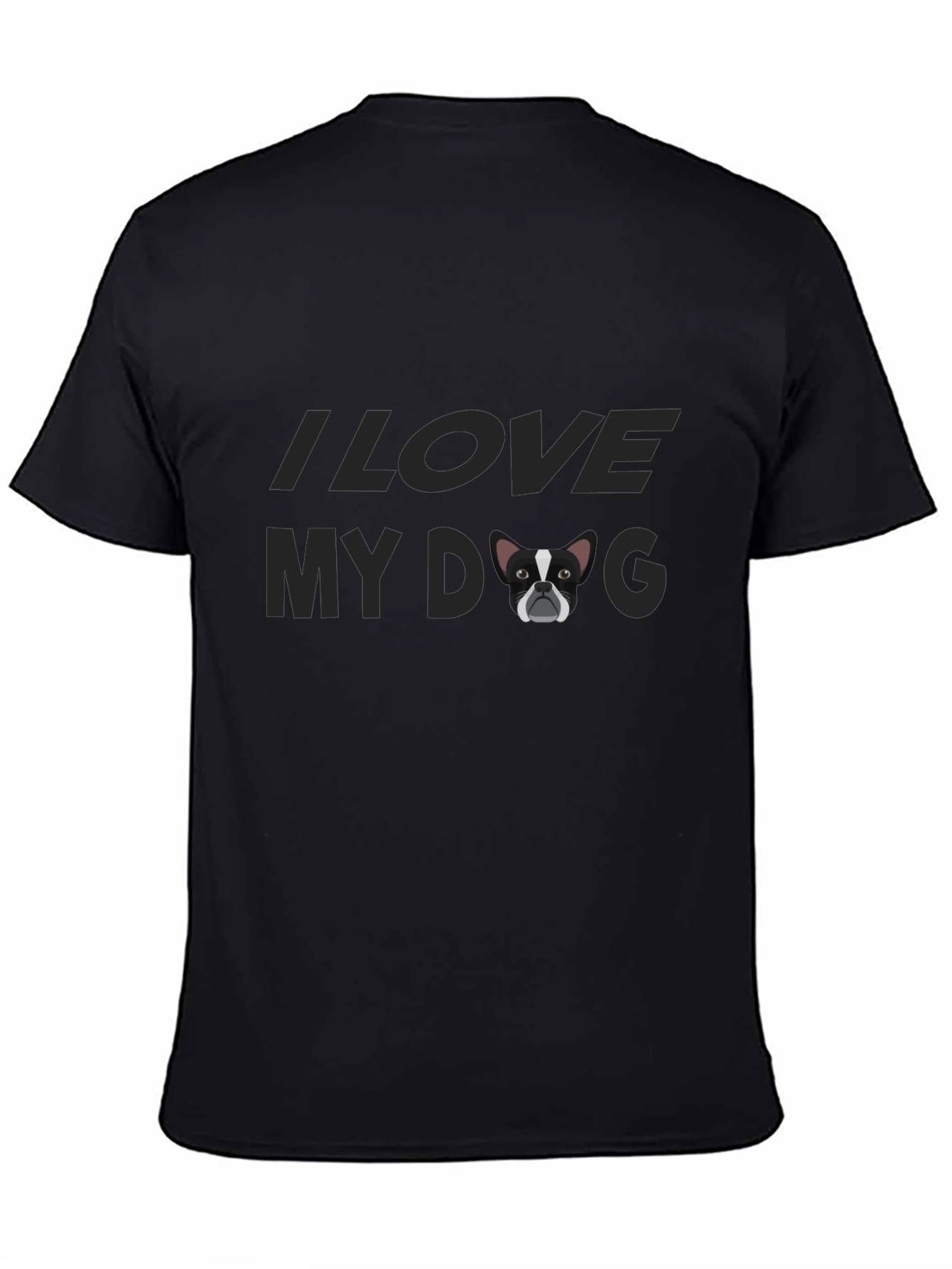 I Love My Dog Tee - Black Graphic T-Shirt