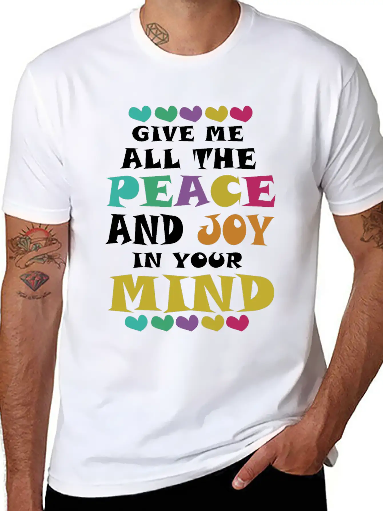 Peace And Joy Unisex Casual T-Shirt – Clean Design For Daily Comfort