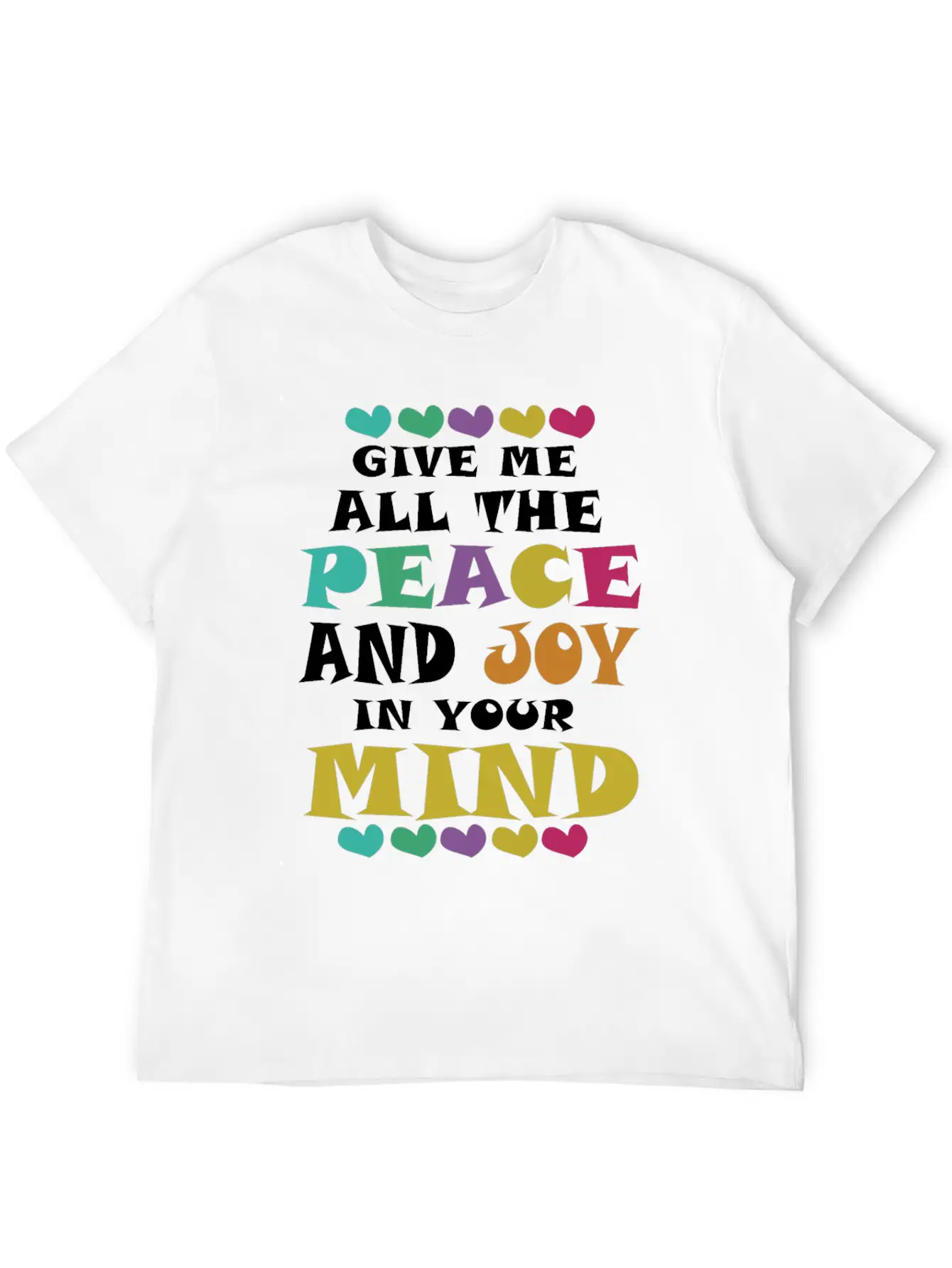 Peace And Joy Unisex Casual T-Shirt – Clean Design For Daily Comfort