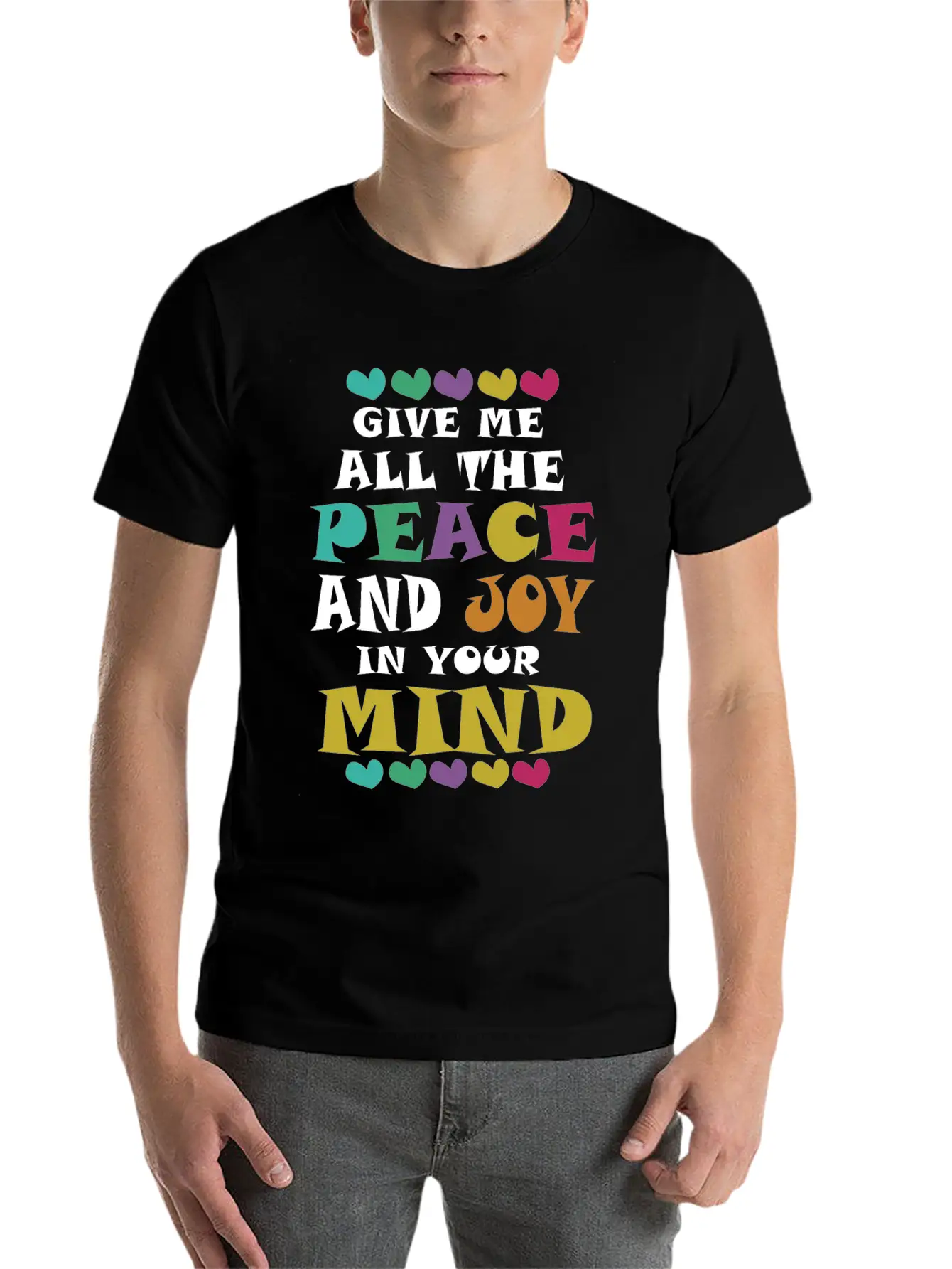 Peace And Joy Unisex Casual T-Shirt – Clean Design For Daily Comfort