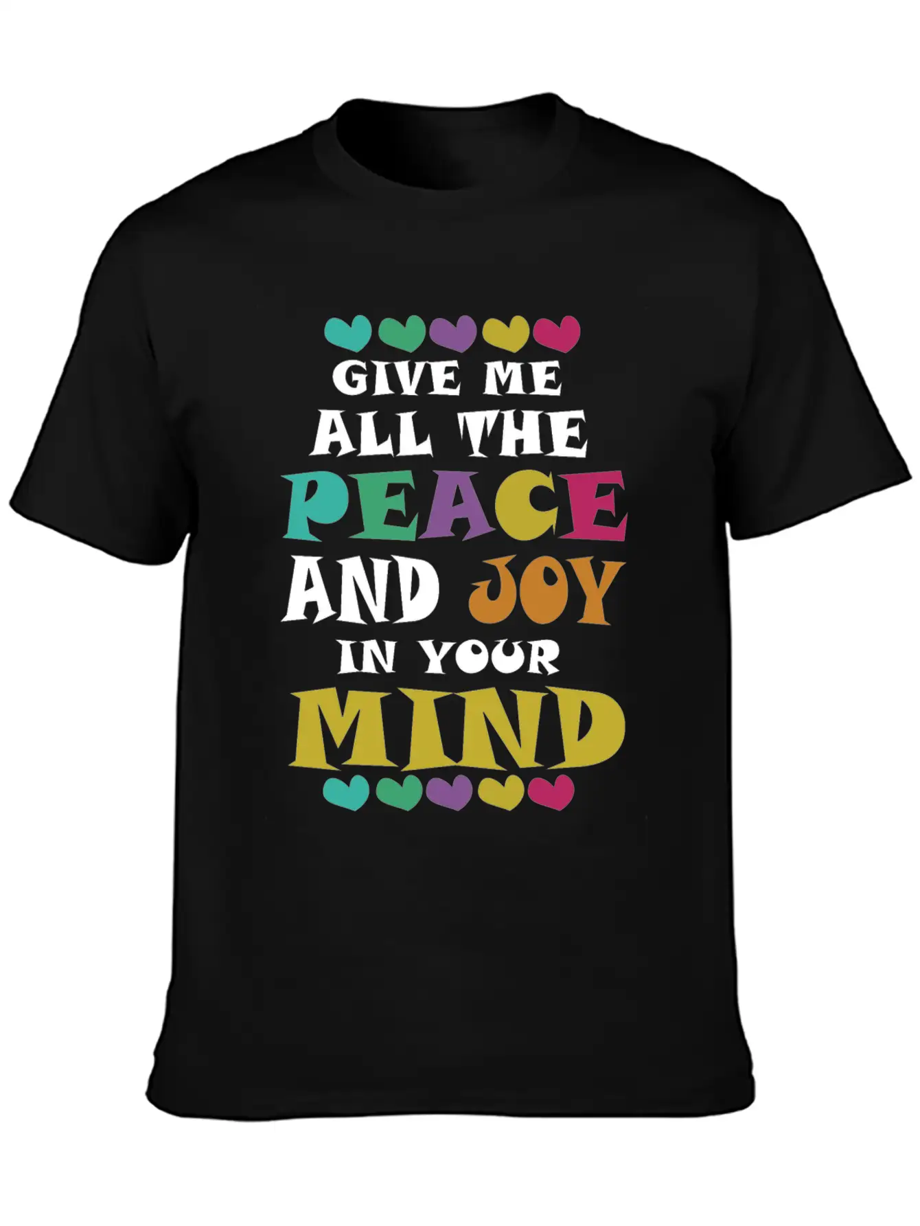 Peace And Joy Unisex Casual T-Shirt – Clean Design For Daily Comfort