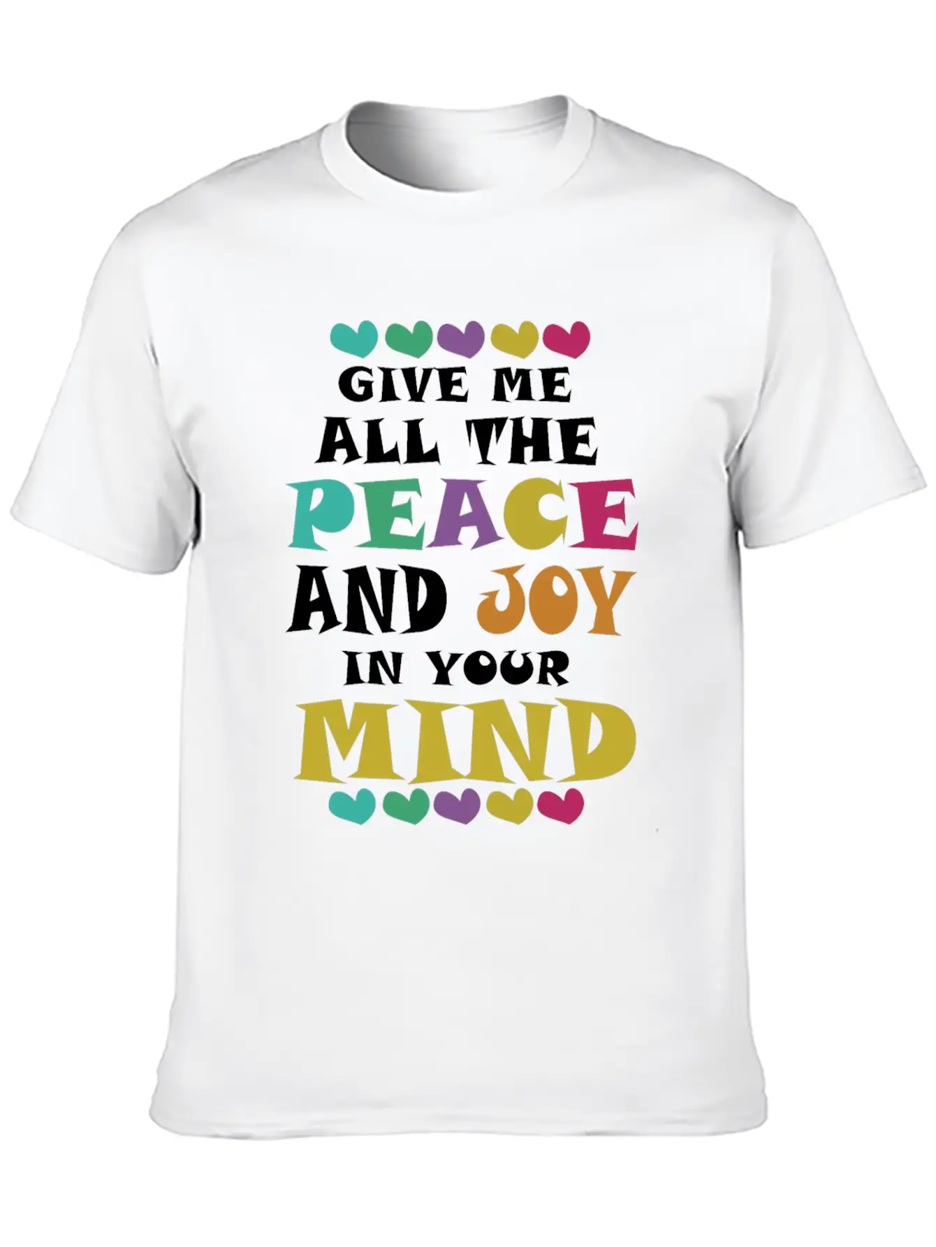 Peace And Joy Unisex Casual T-Shirt – Clean Design For Daily Comfort