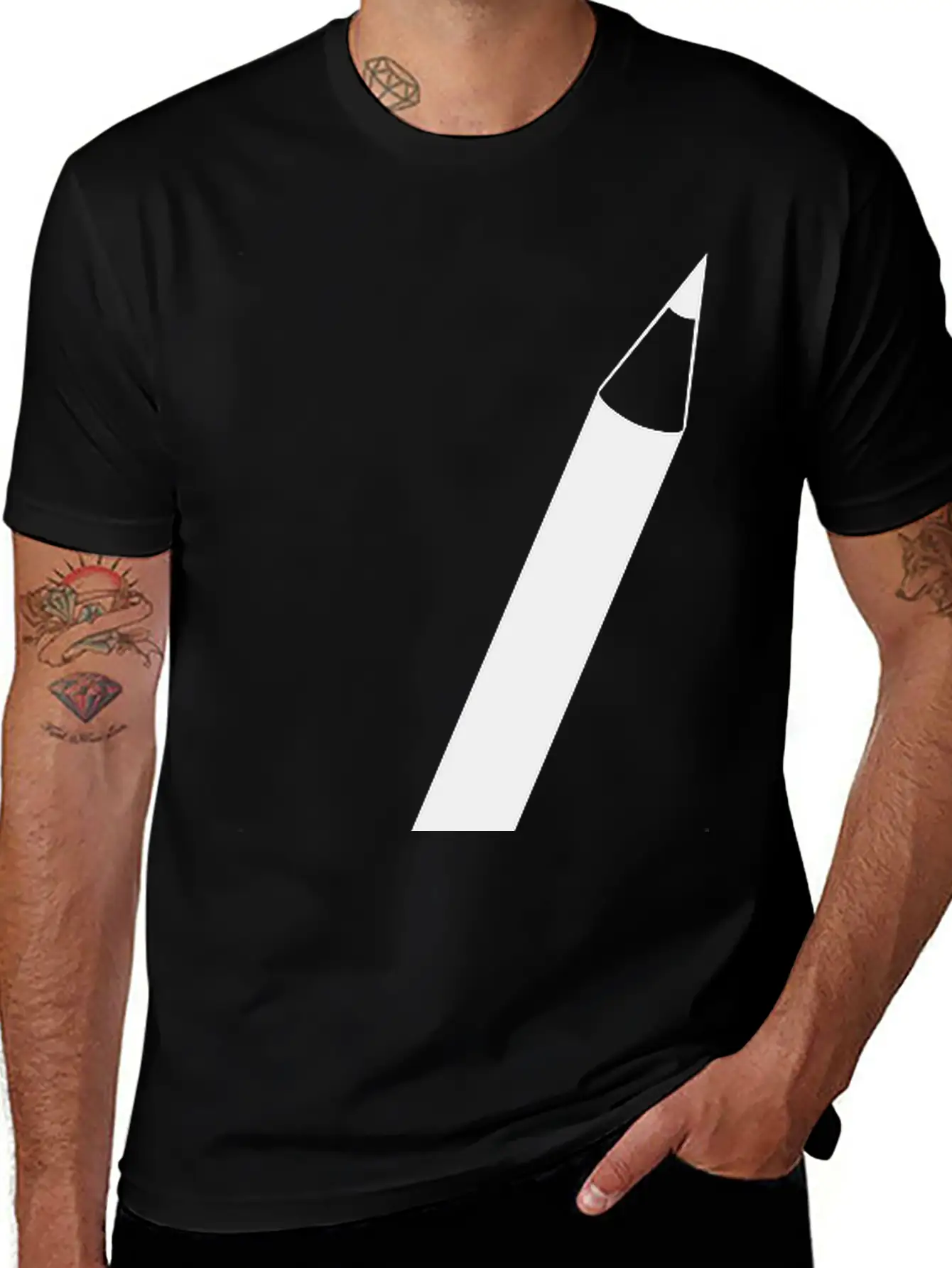 Pencil Unisex Casual T-Shirt – Clean Design For Daily Comfort