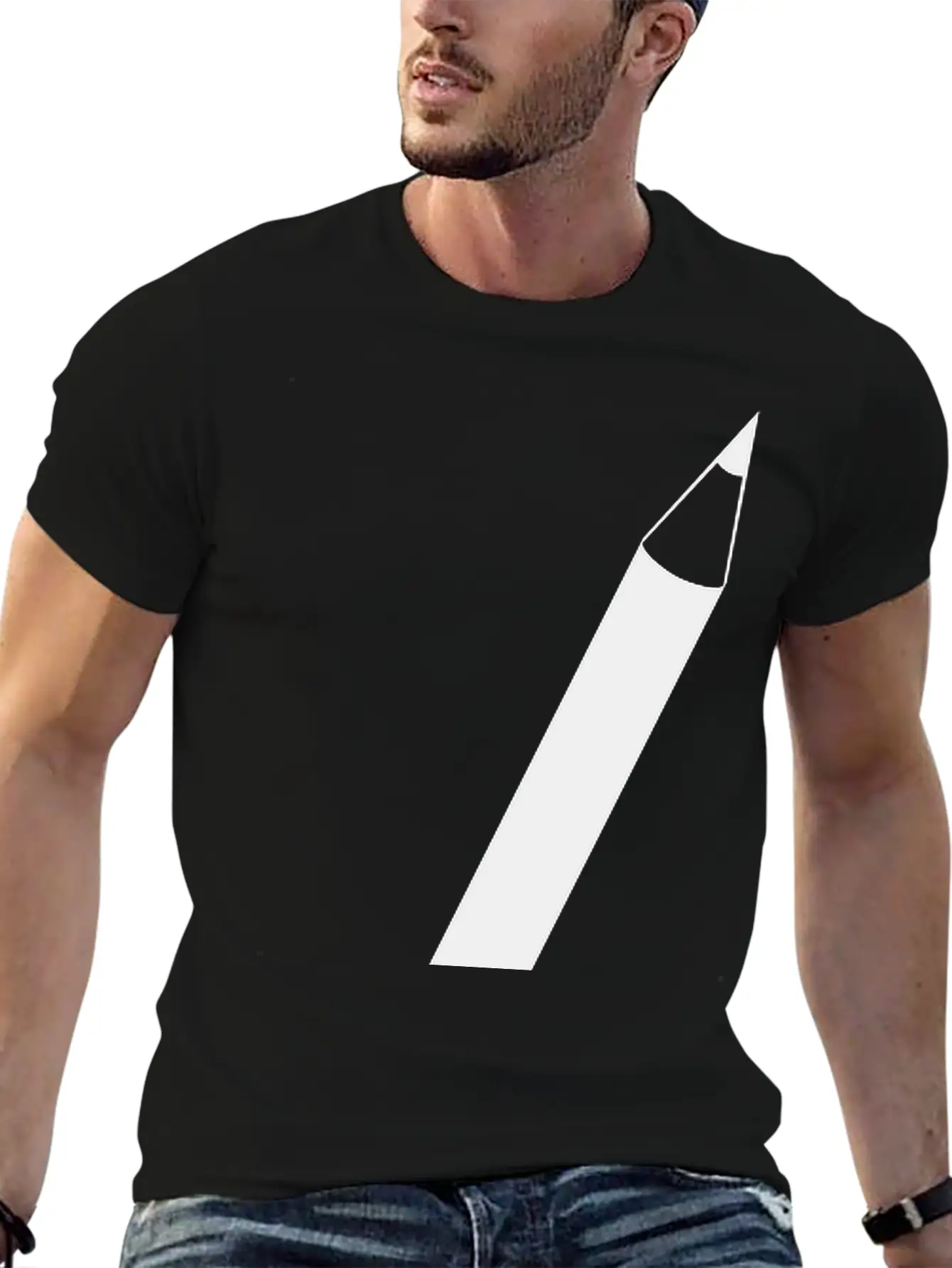 Pencil Unisex Casual T-Shirt – Clean Design For Daily Comfort