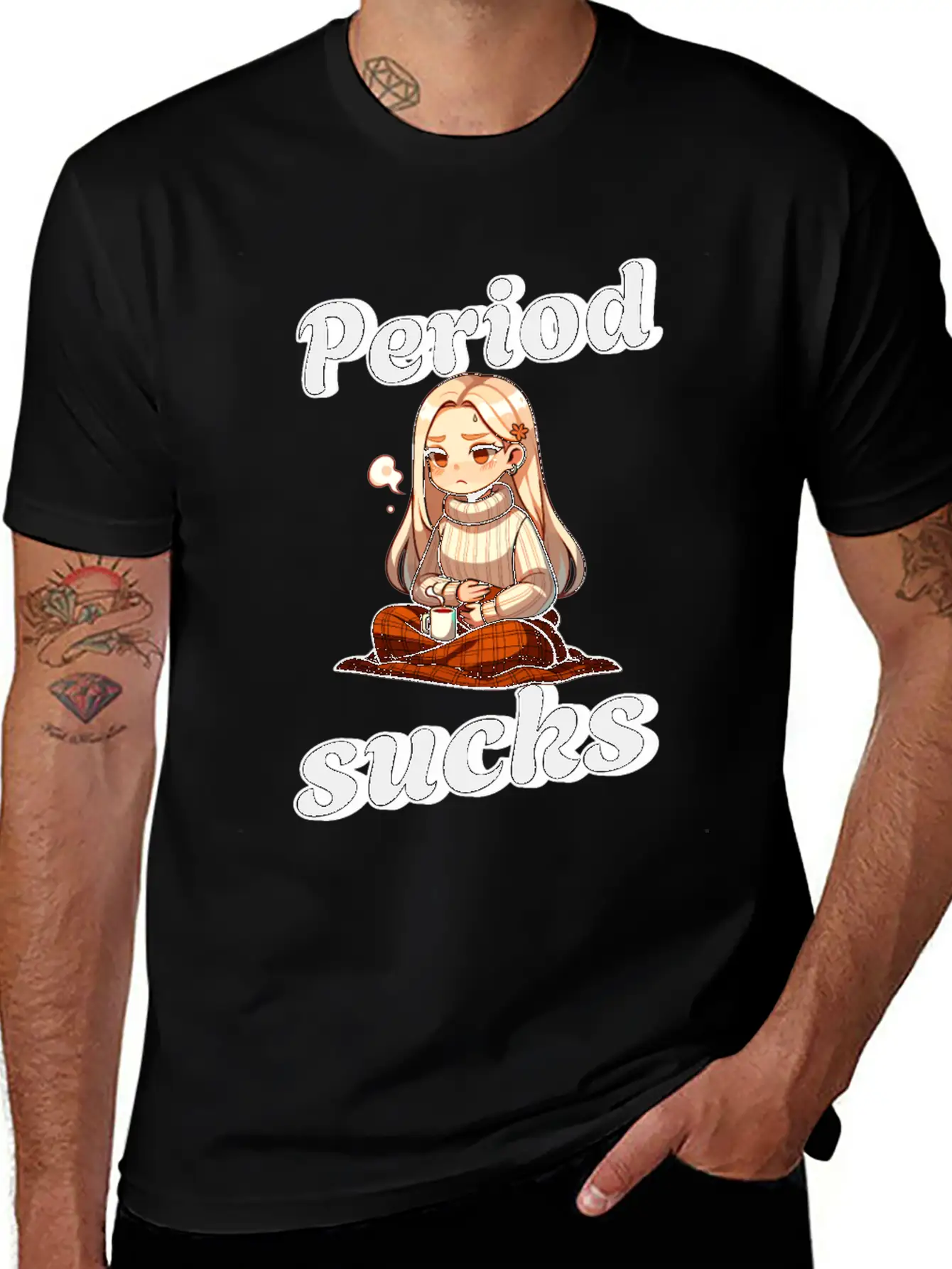 Periode Period Sucks Cozy Comfort Unisex Casual T-Shirt – Clean Design For Daily Comfort