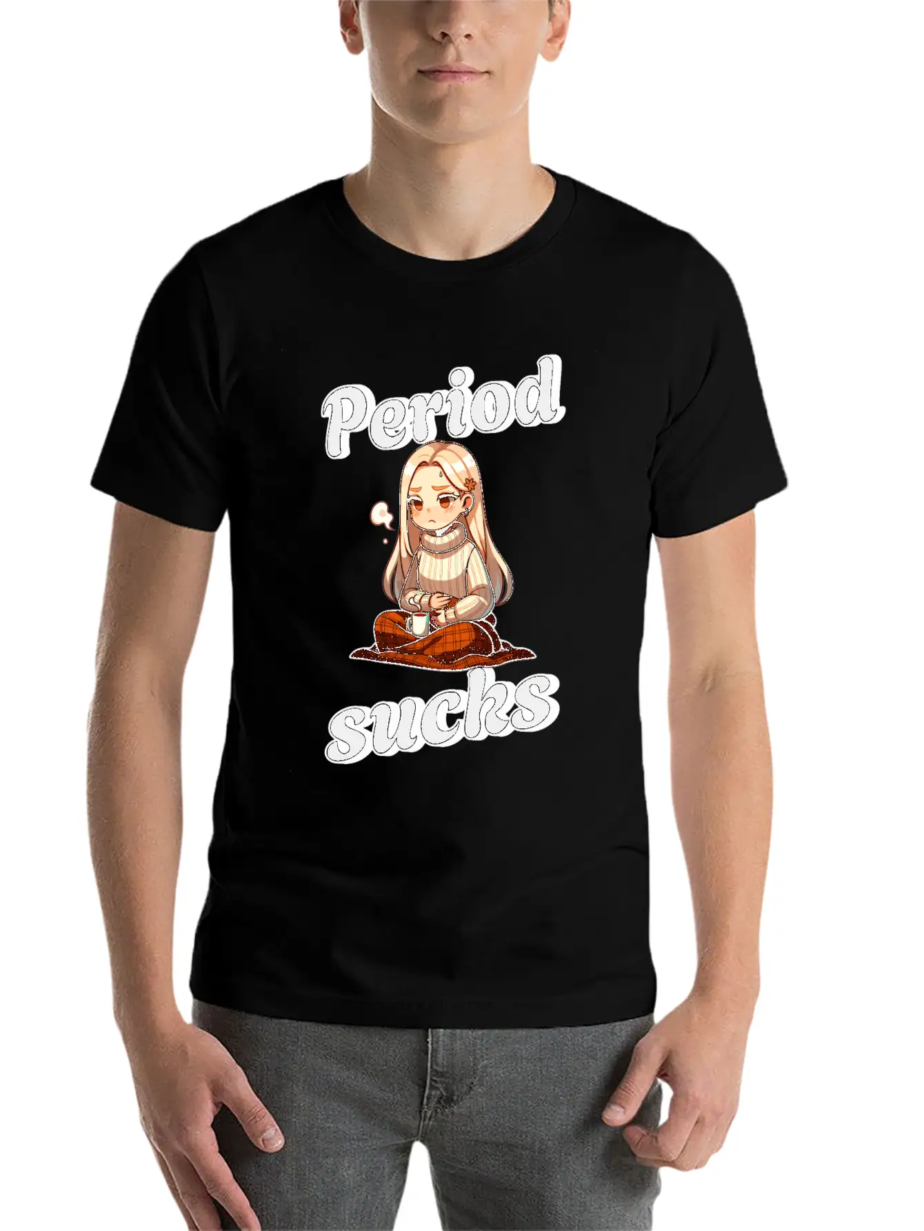 Periode Period Sucks Cozy Comfort Unisex Casual T-Shirt – Clean Design For Daily Comfort